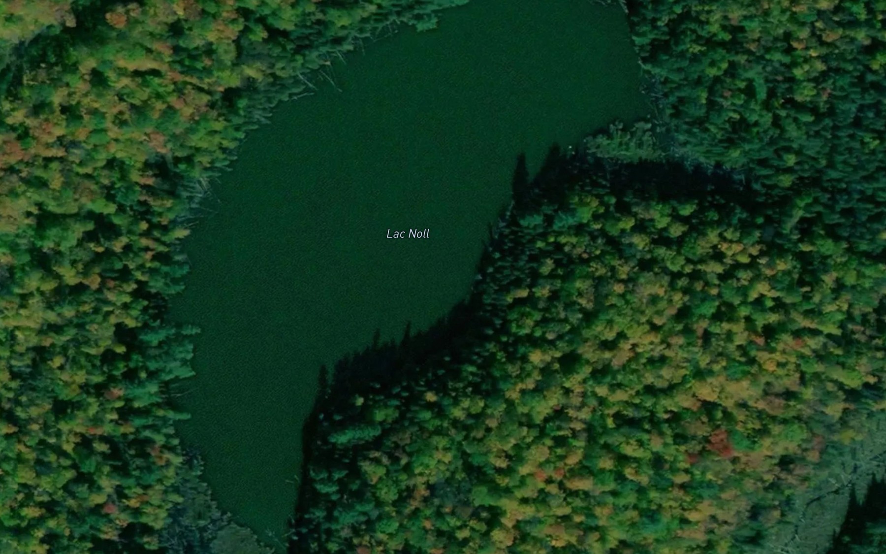 Satellite map of the Lac Noll
