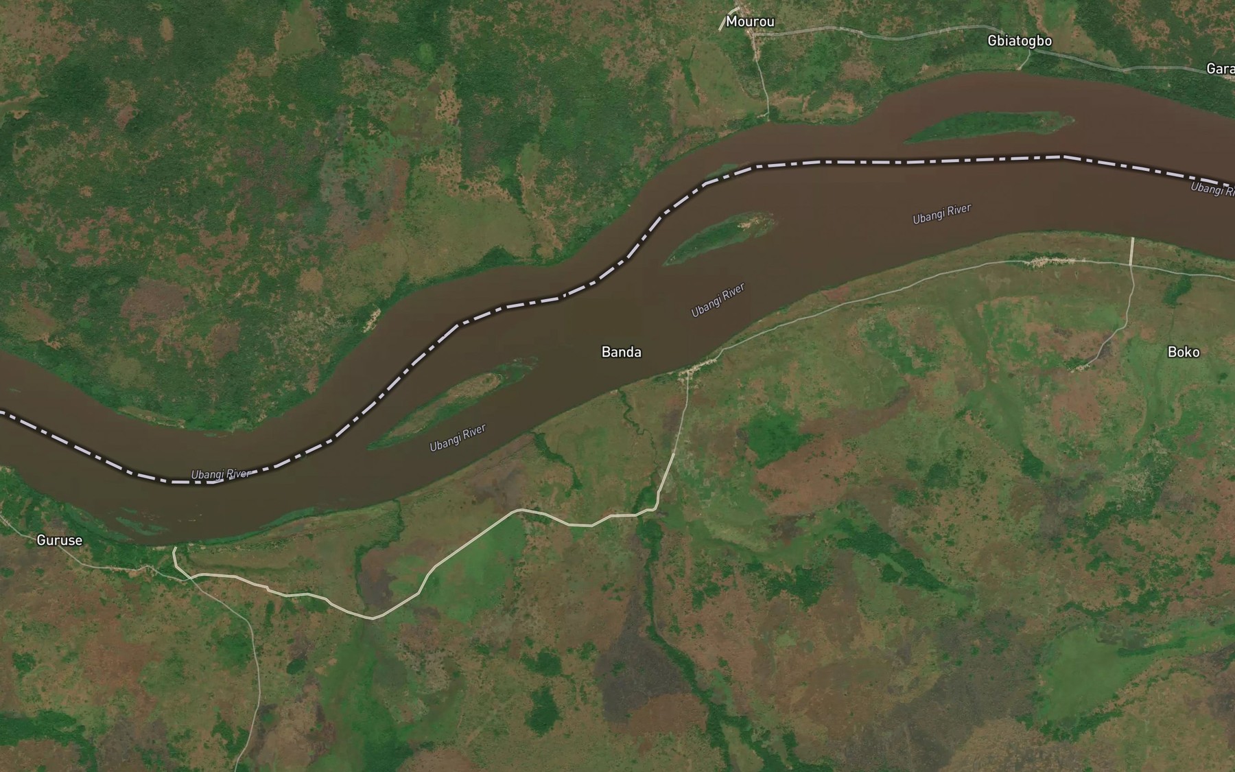Satellite map of the Badingba
