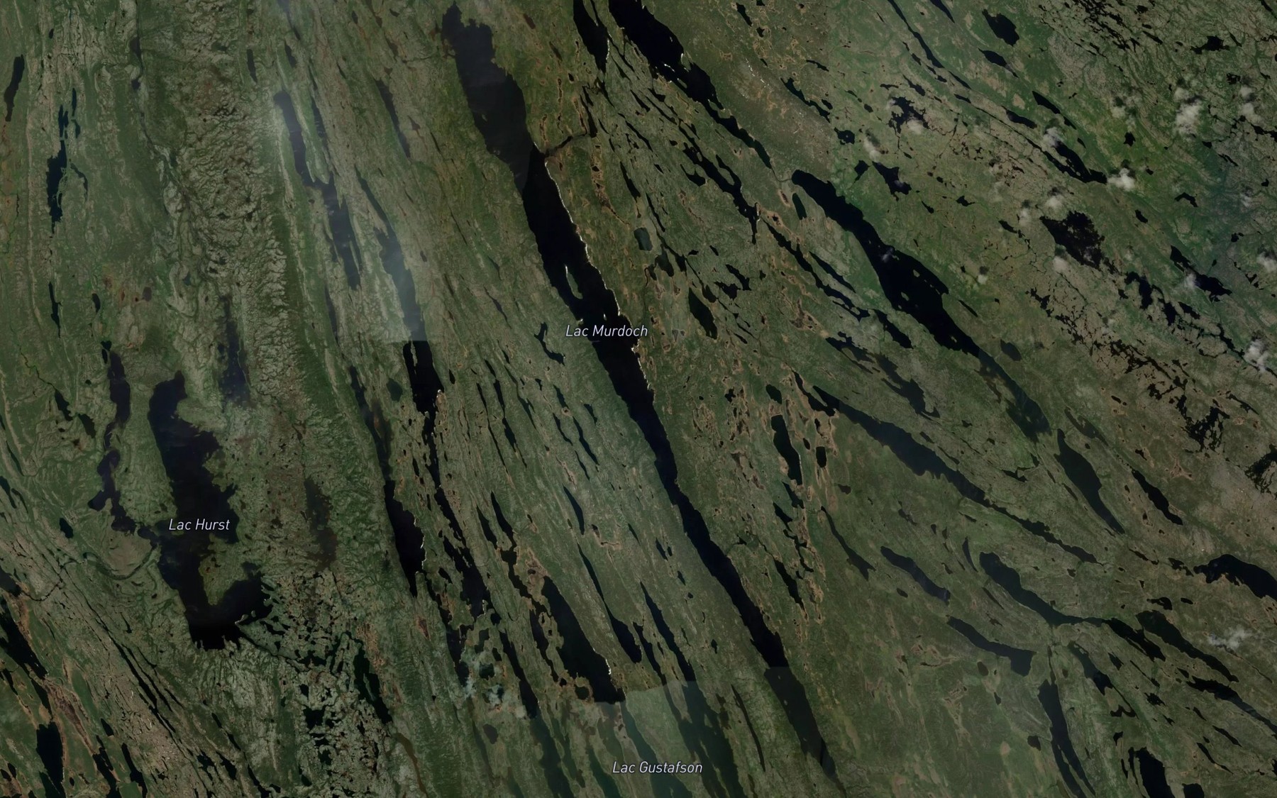 Satellite map of the Lac Murdoch
