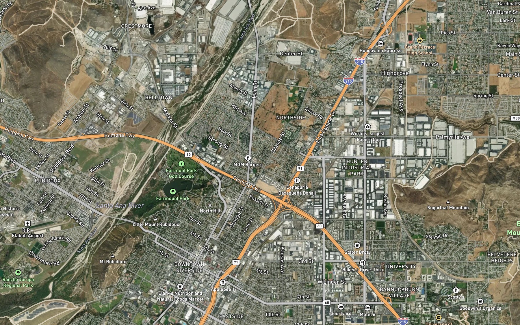Satellite map of the Hot Spring