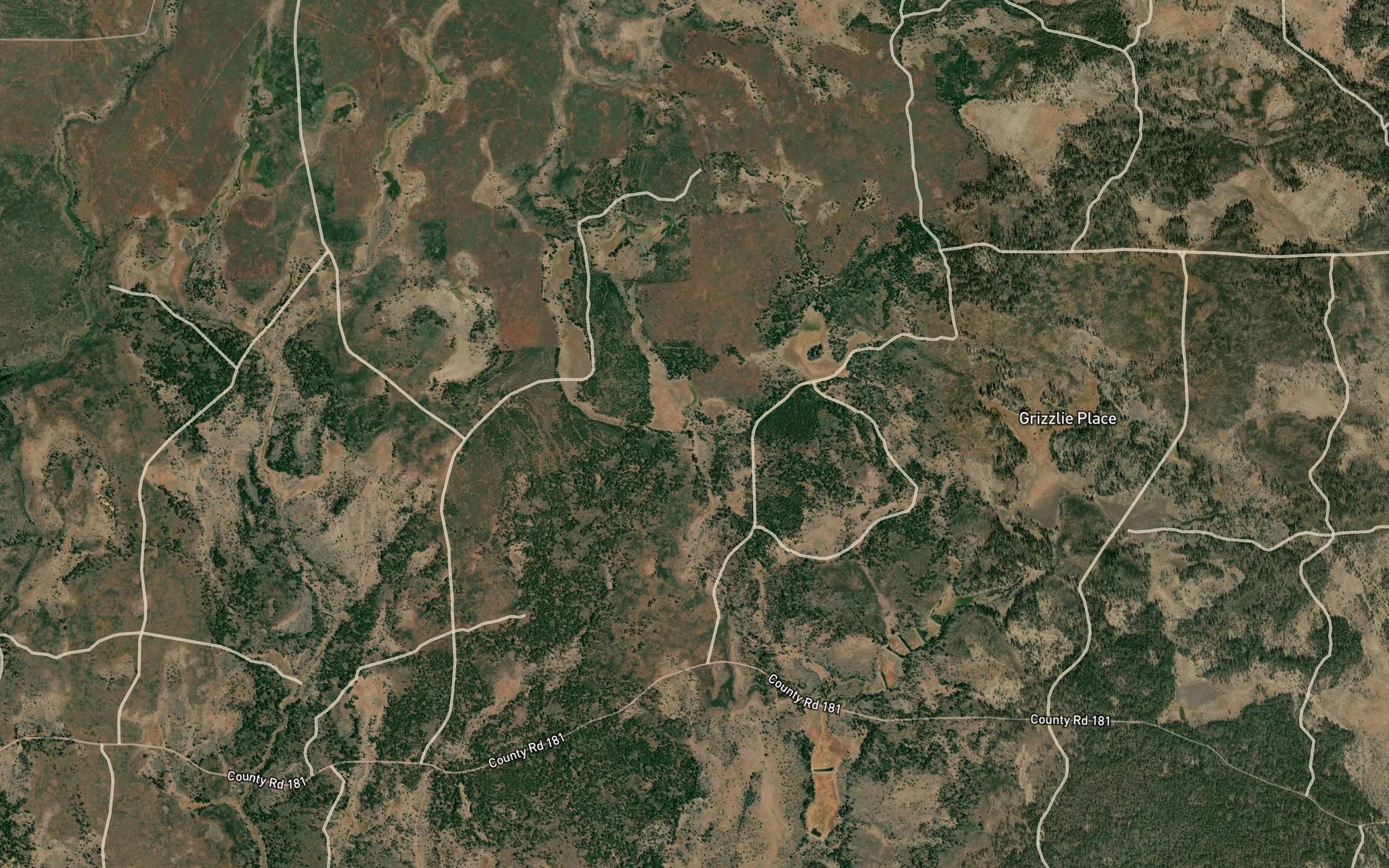 Satellite map of the Rail Spring