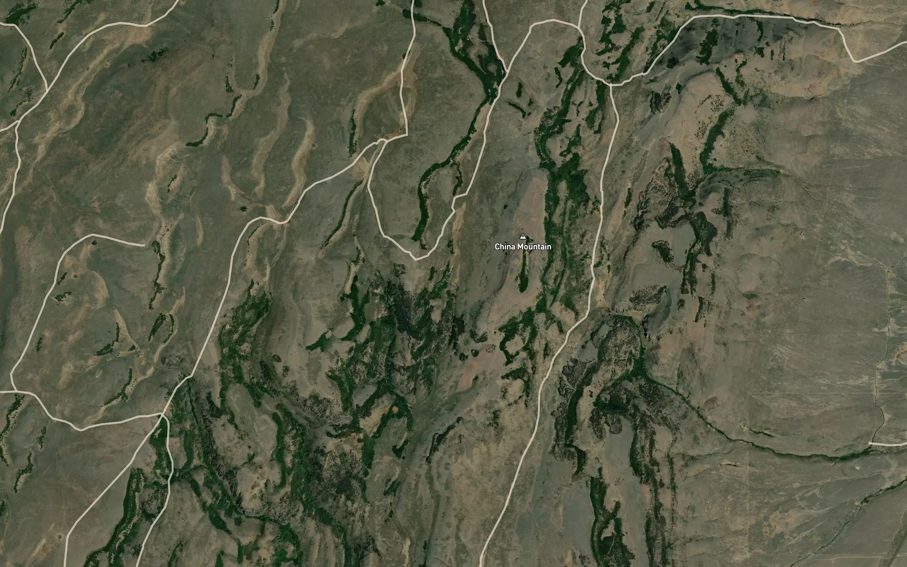 Satellite map of the Burnt Cabin Spring