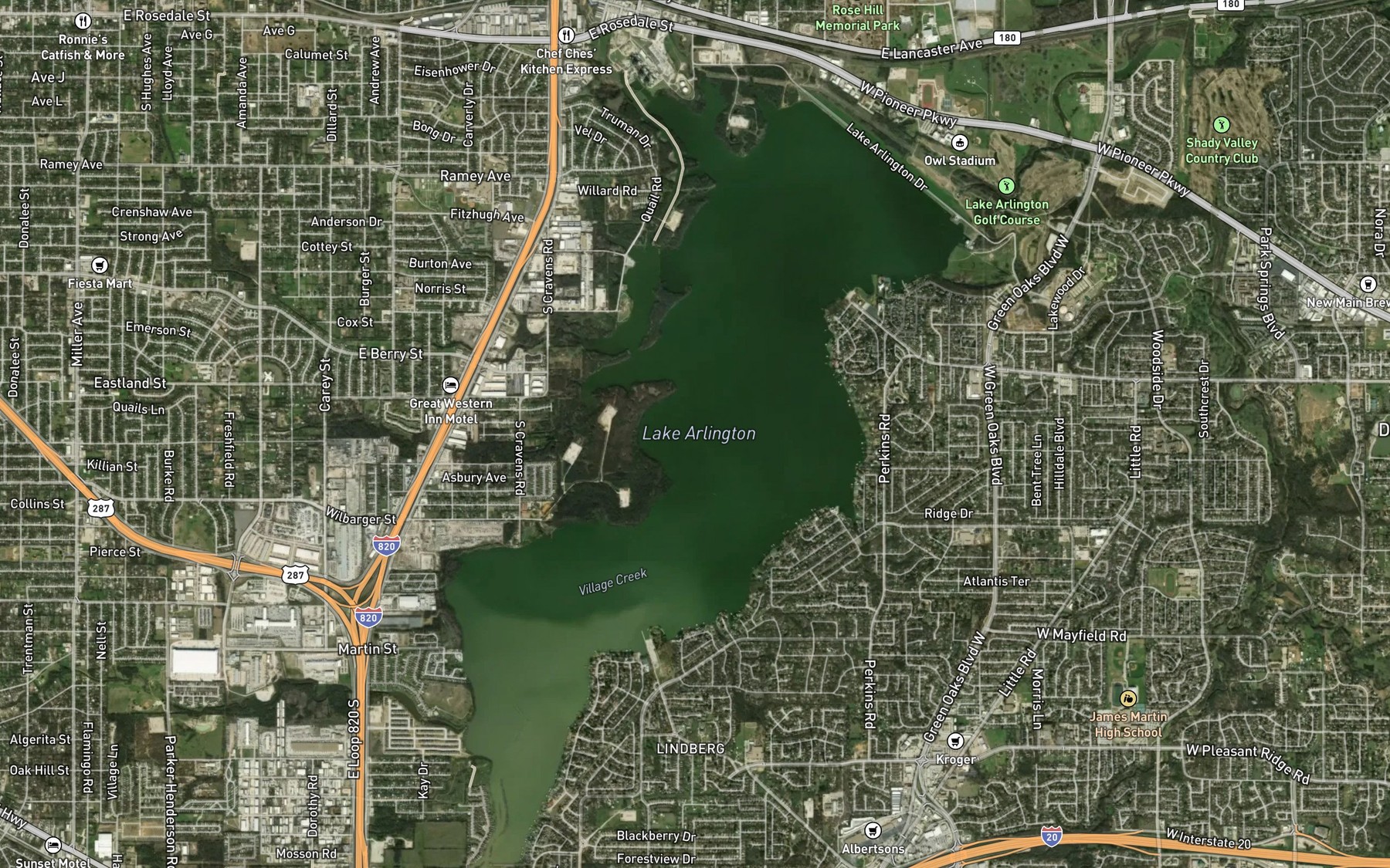 Satellite map of the Spot 2