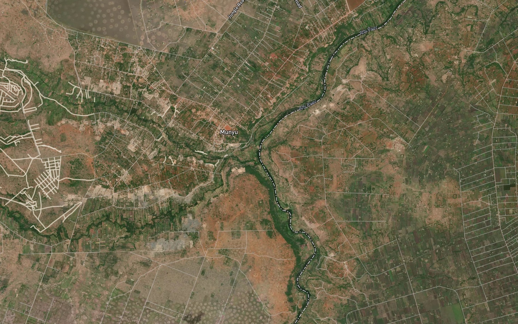Satellite map of the Ndarugu