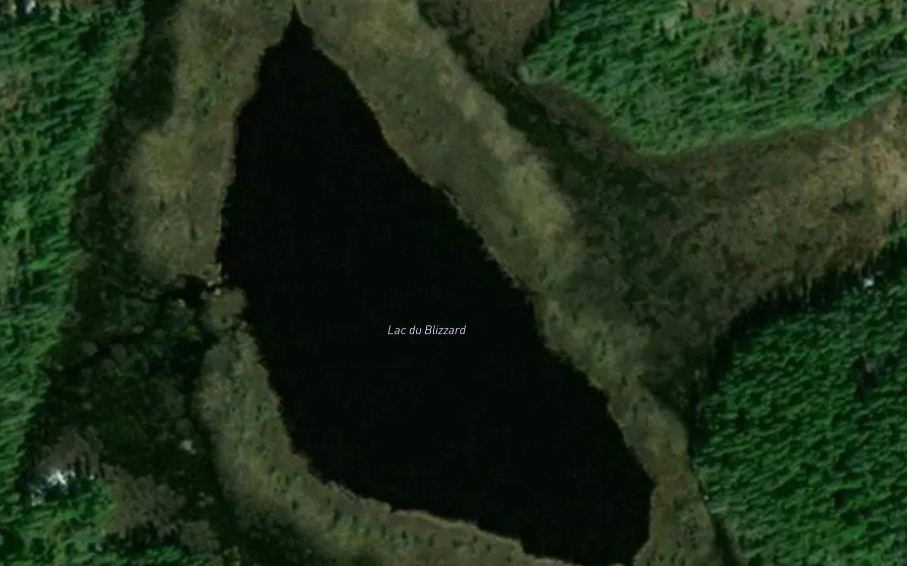 Satellite map of the Lac du Blizzard
