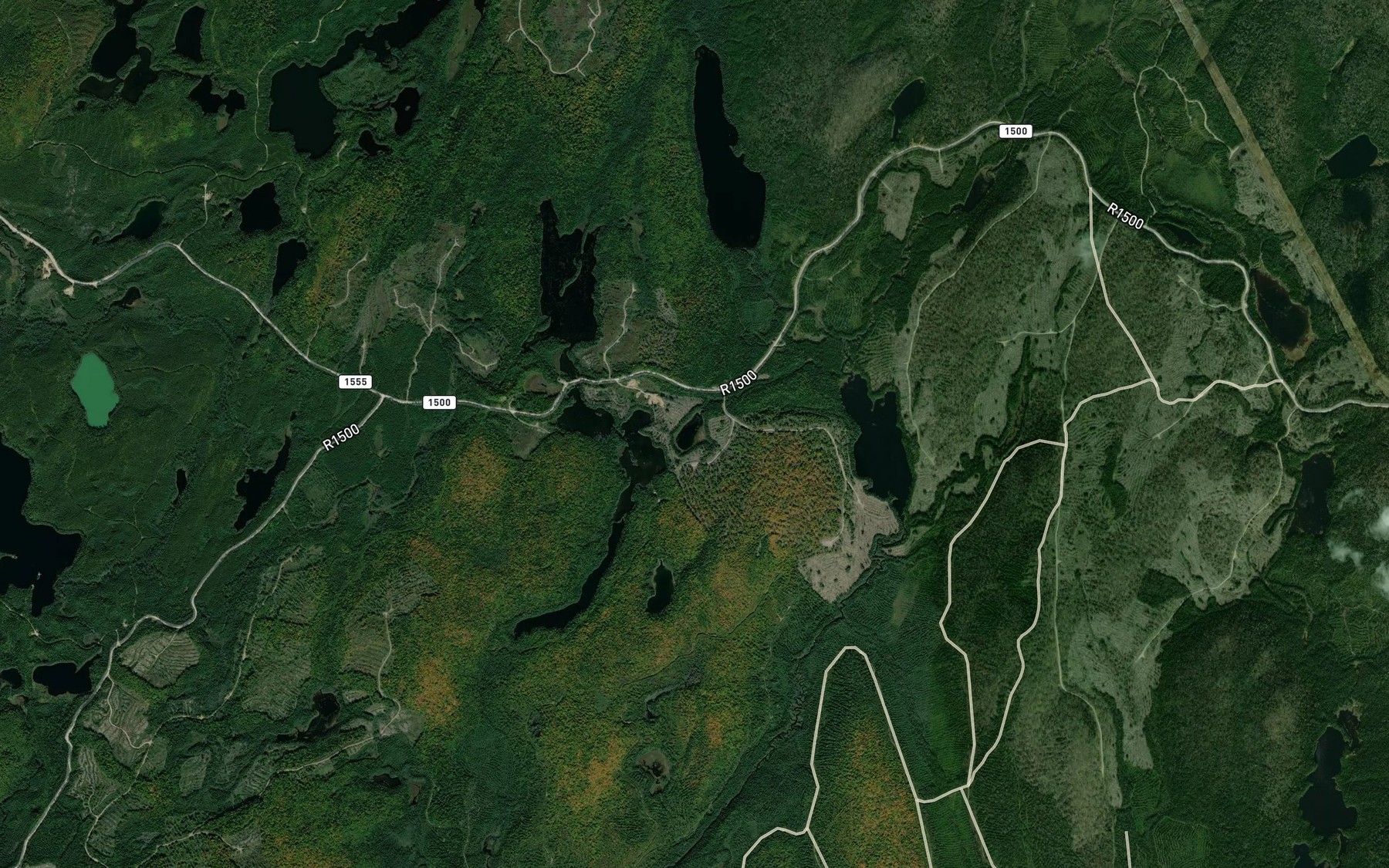 Satellite map of the Lac de la Guenille