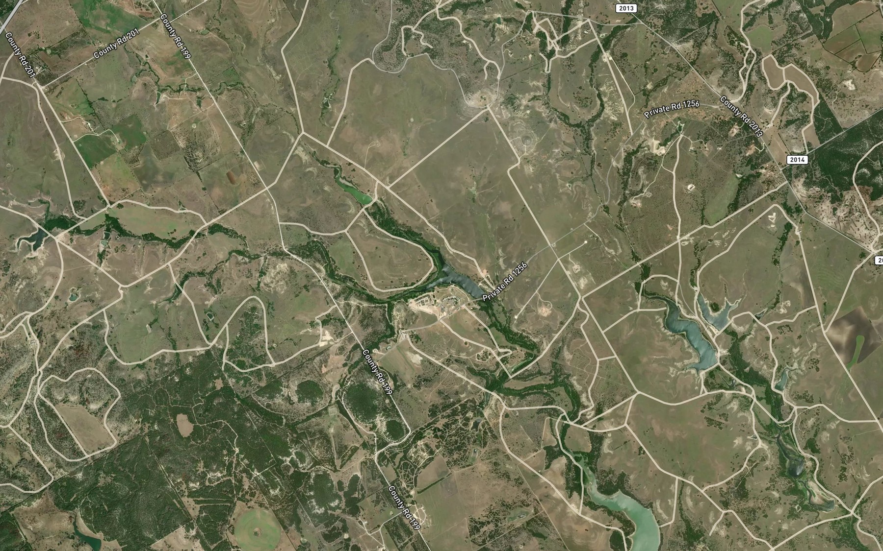Satellite map of the House Lake