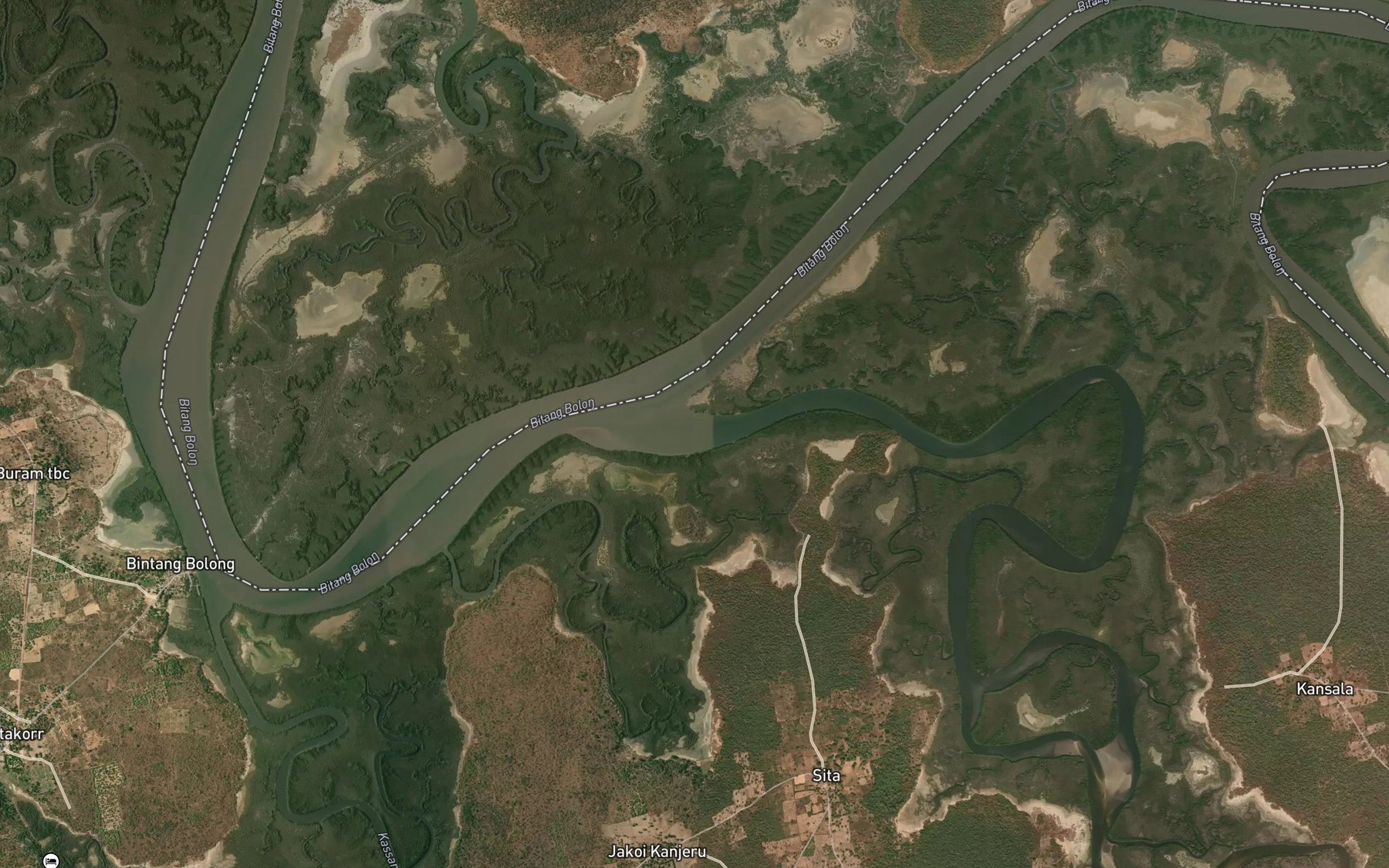 Satellite map of the Jurungkumani Bolon