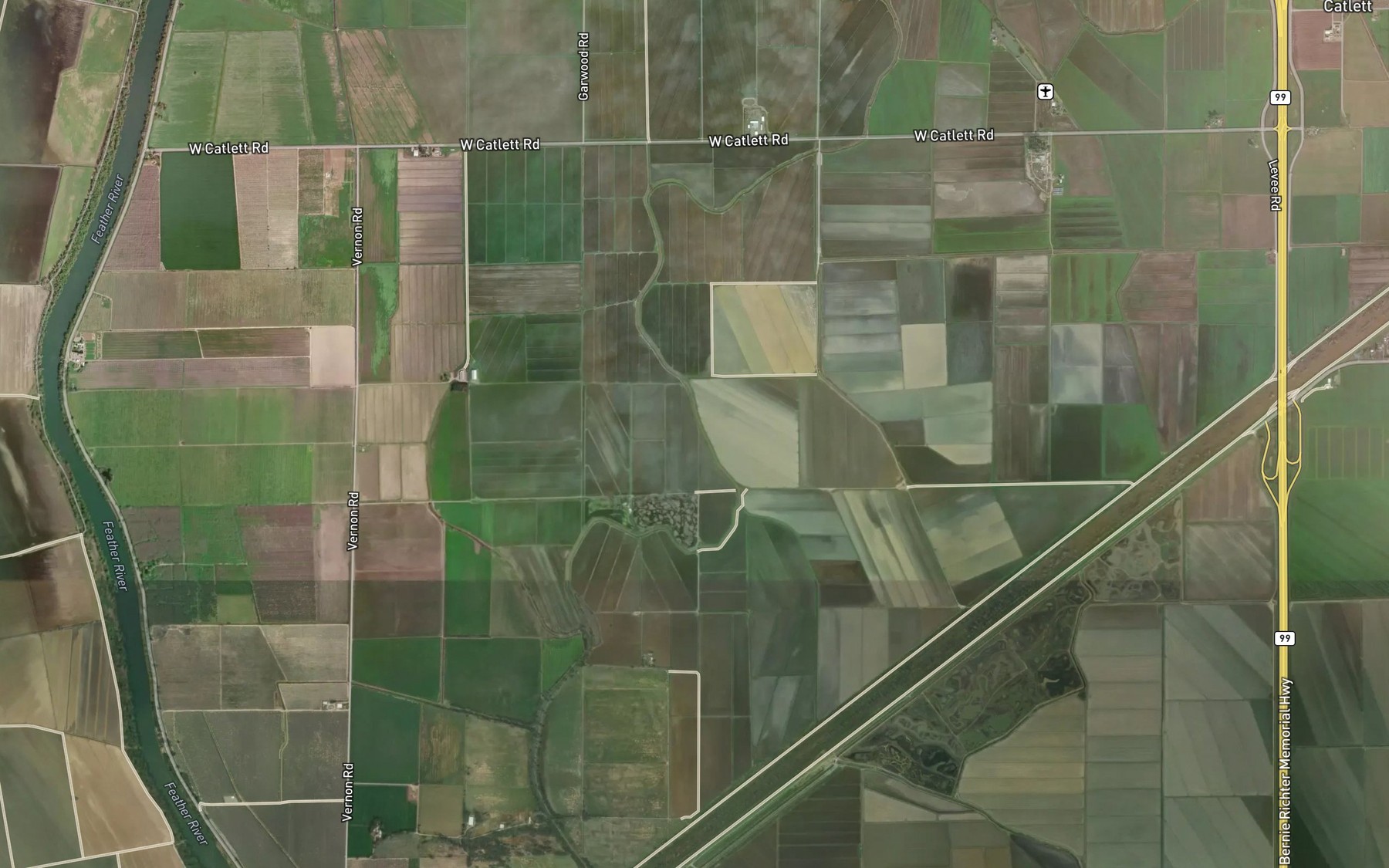 Satellite map of the Main Canal
