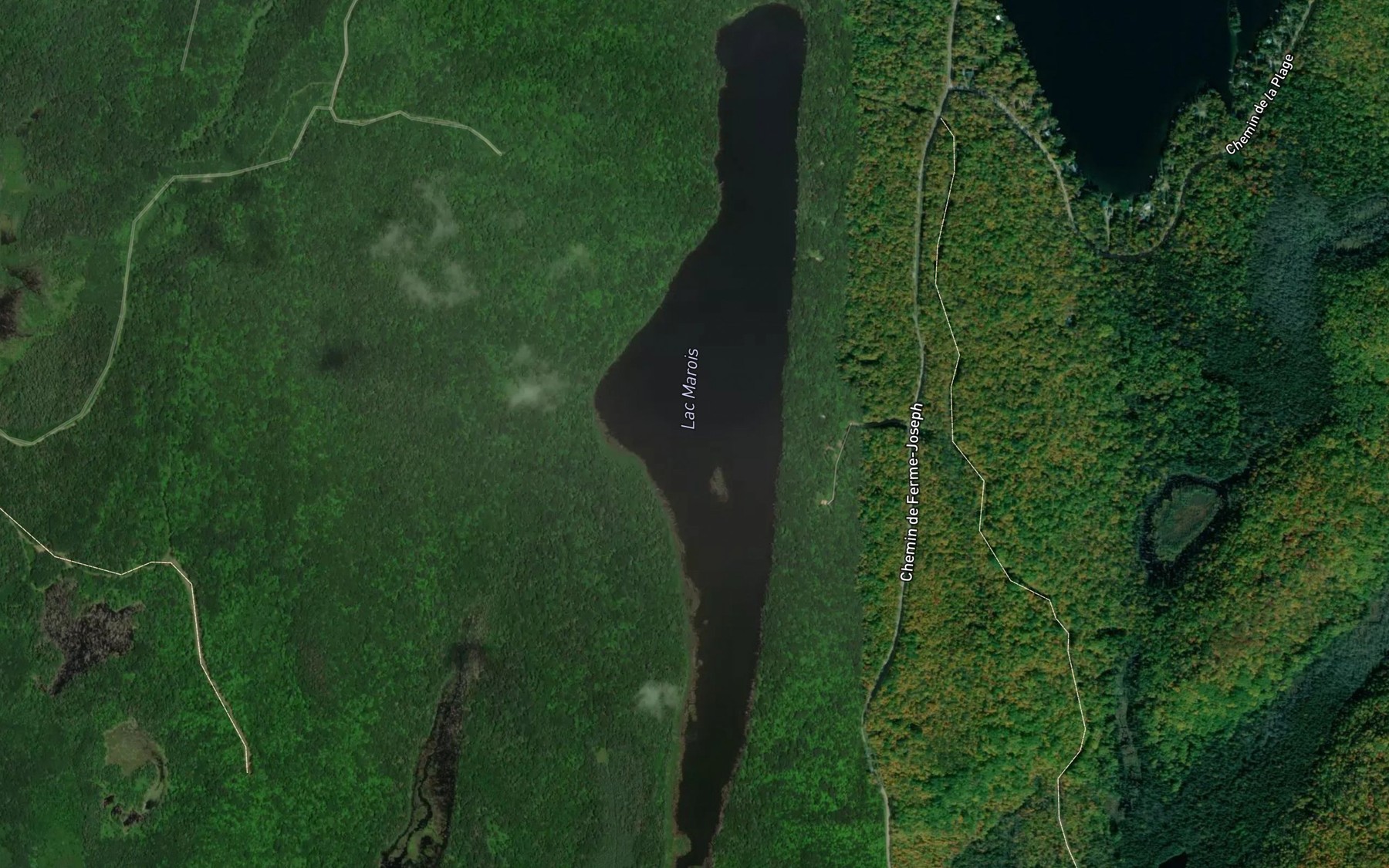 Satellite map of the Lac Marois