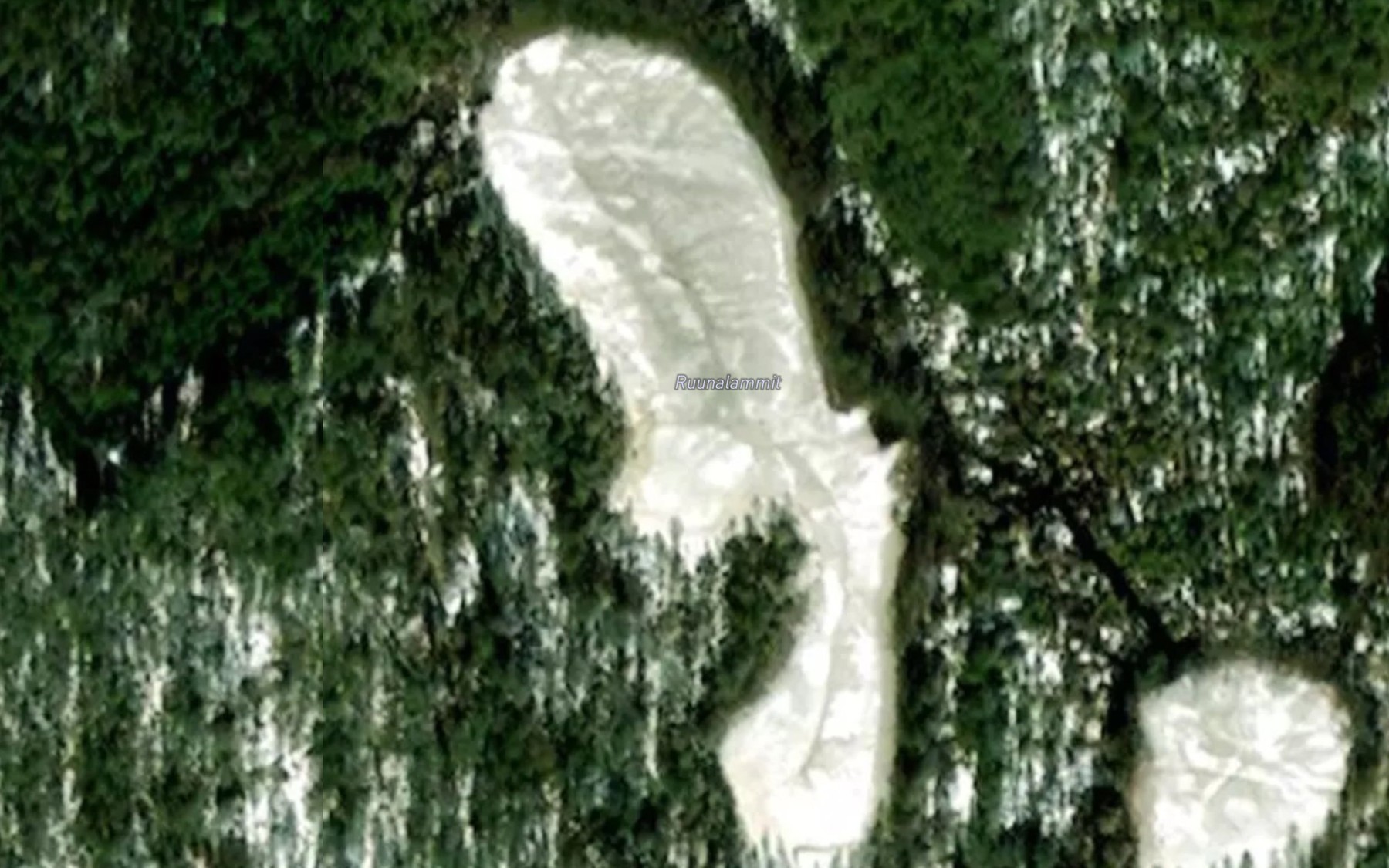 Satellite map of the Ruunalammit