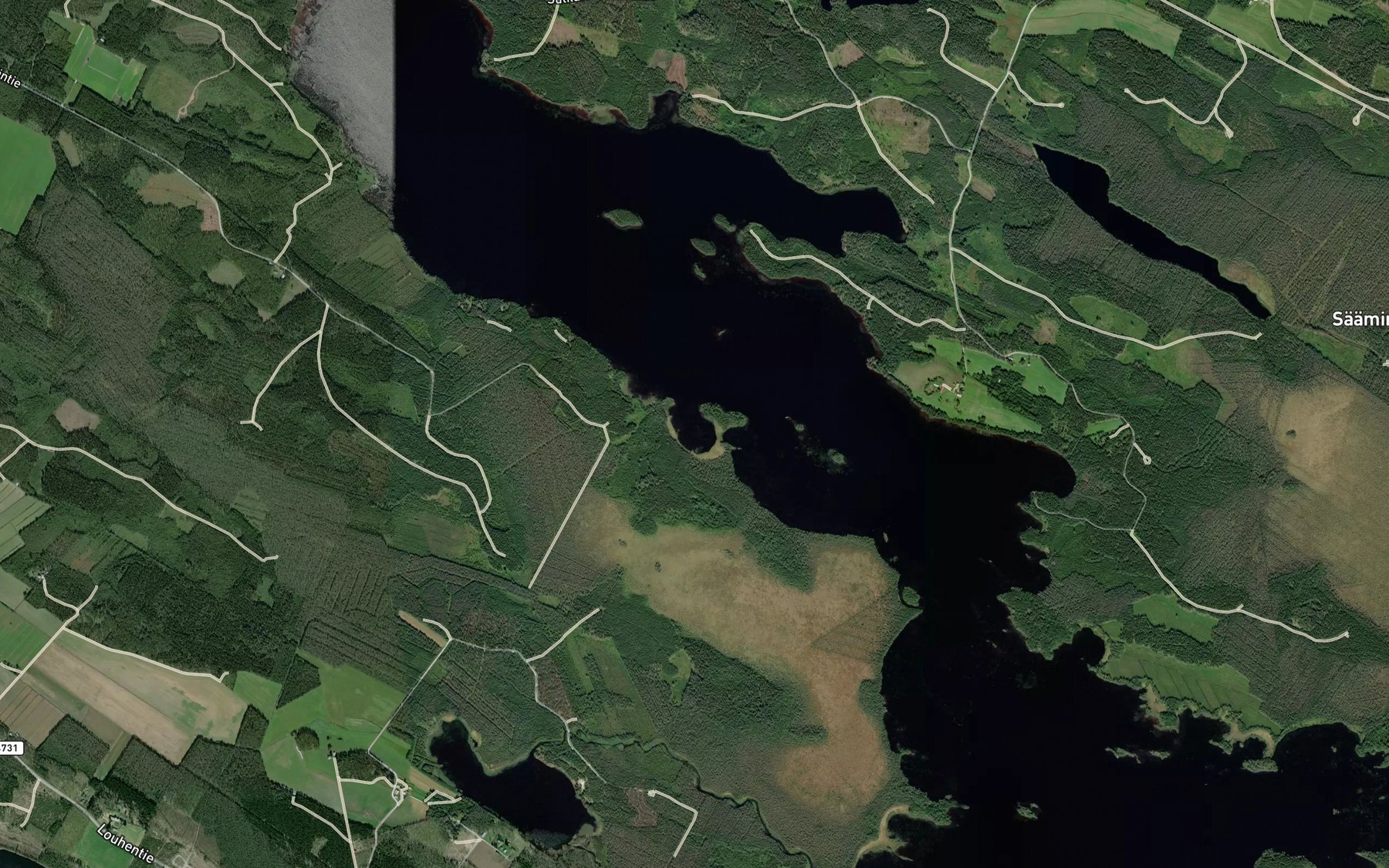 Satellite map of the Mustalahti