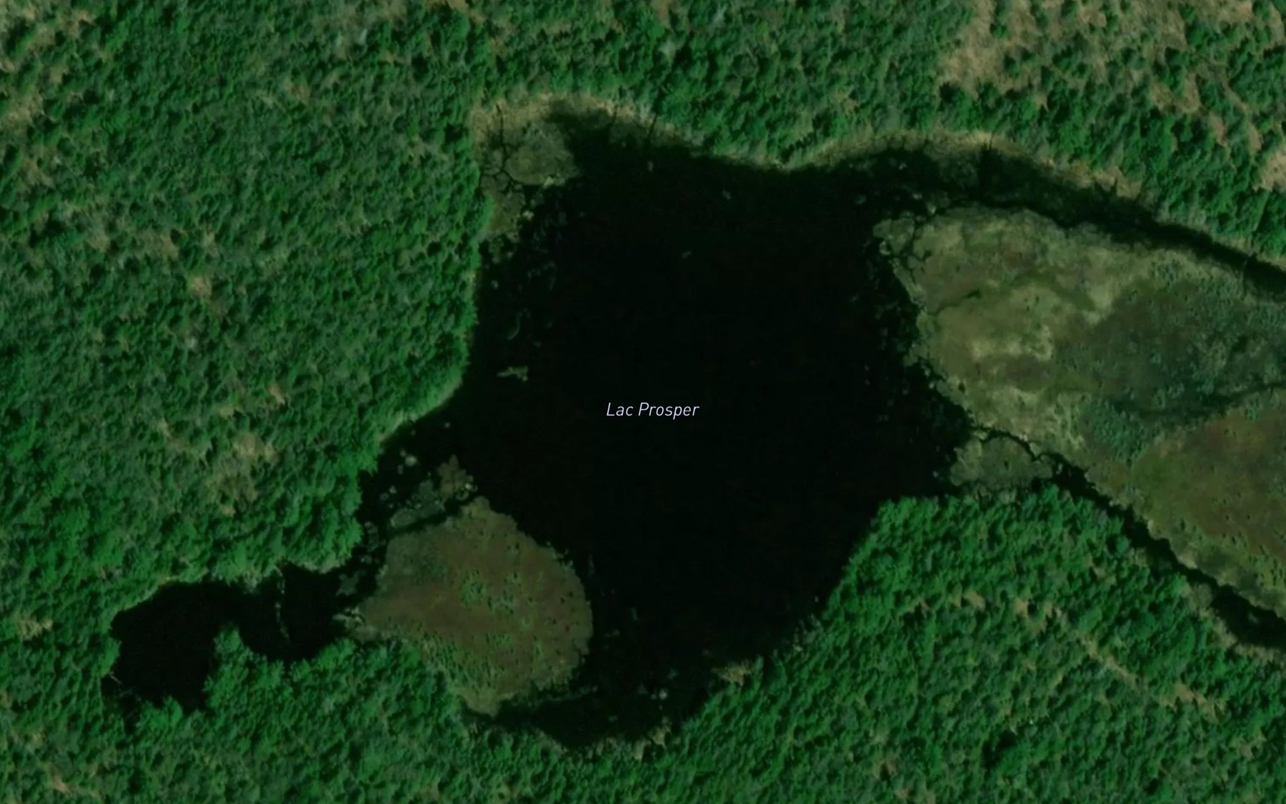 Satellite map of the Lac Prosper