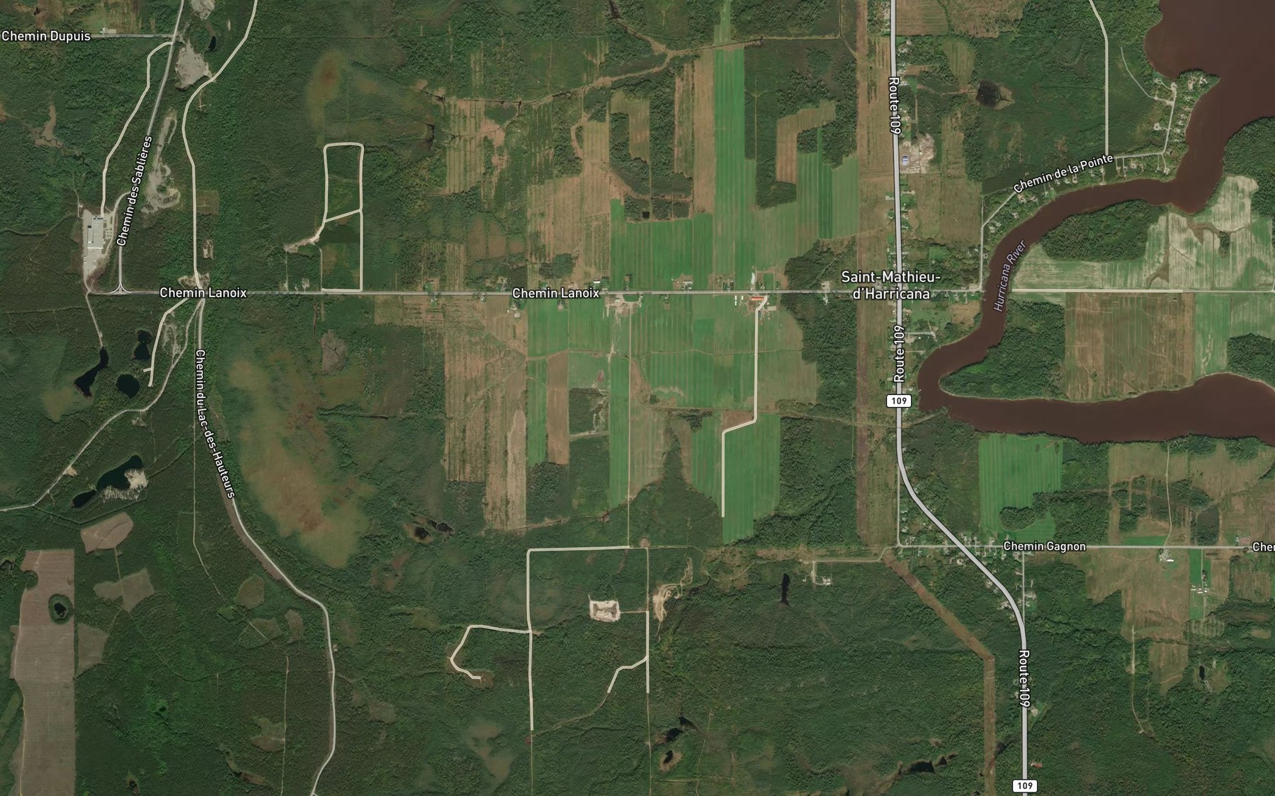 Satellite map of the Branche Champagne