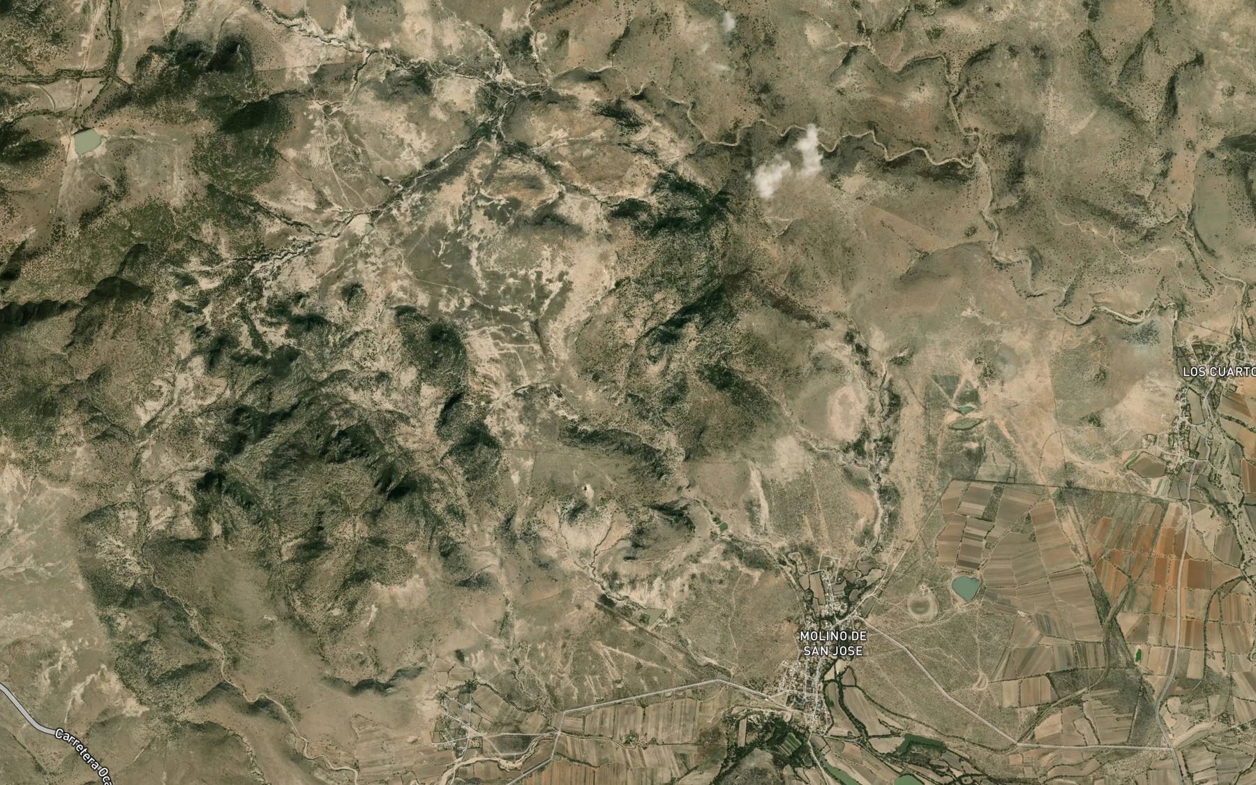 Satellite map of the El Chorro
