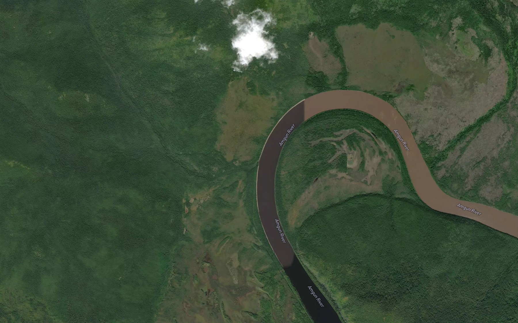 Satellite map of the Silidya