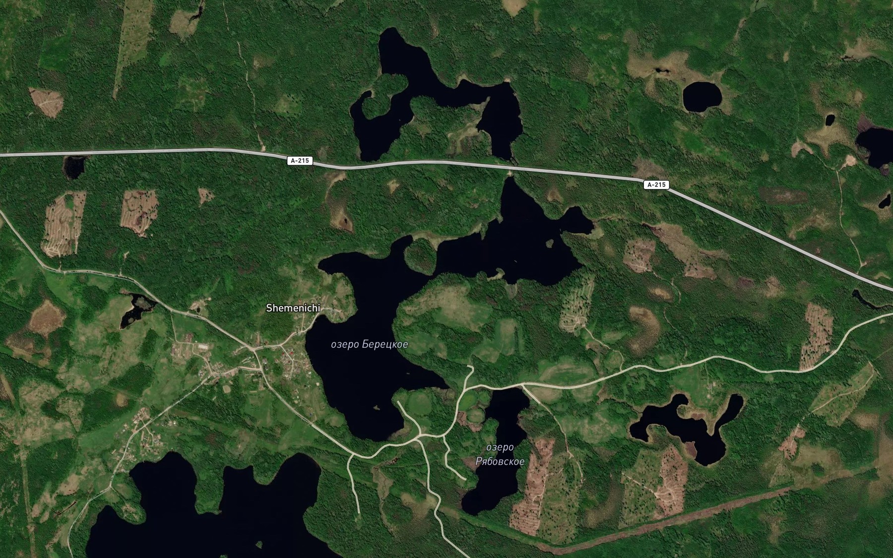 Satellite map of the Ozero Krivoye