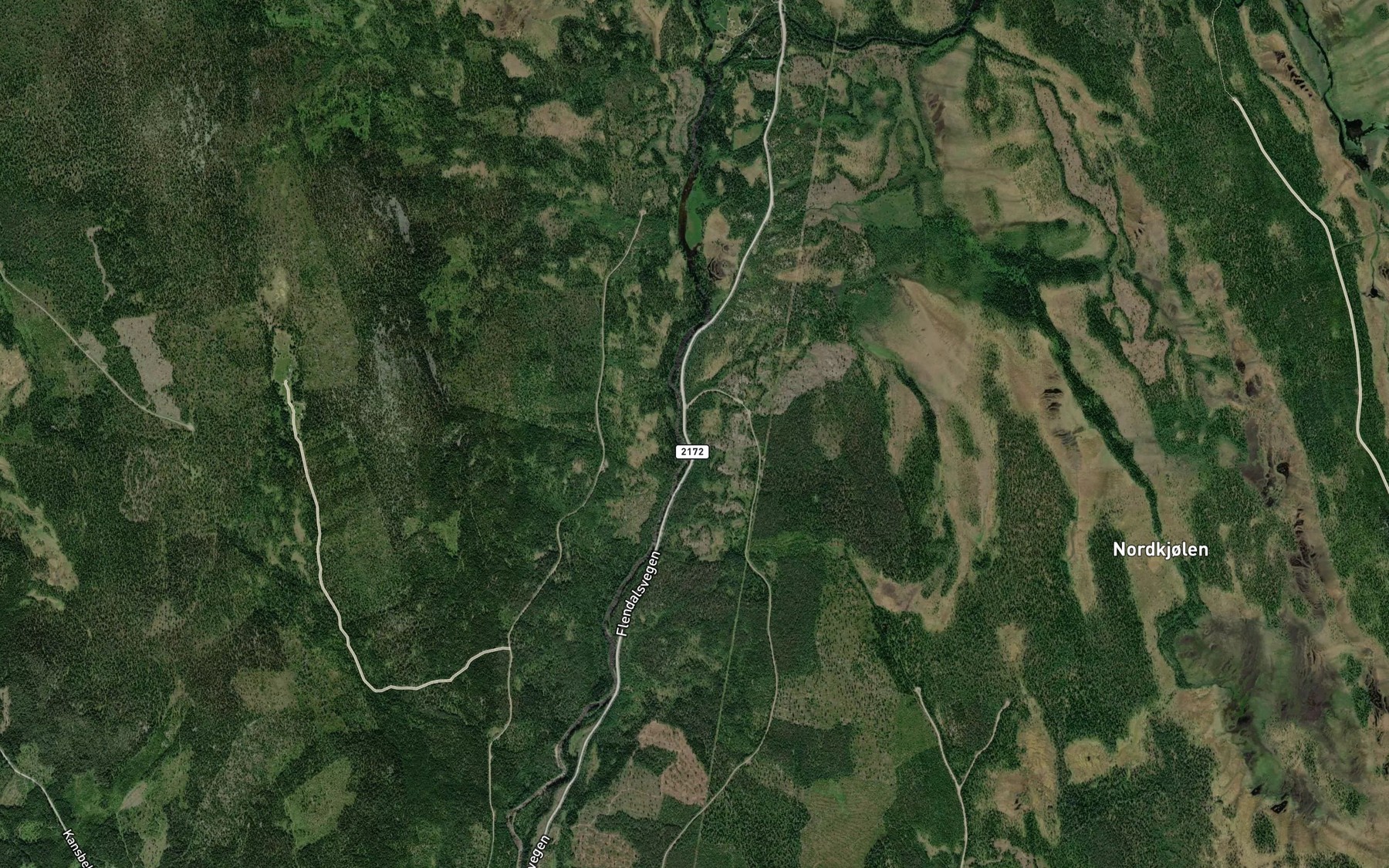 Satellite map of the Holterbekken