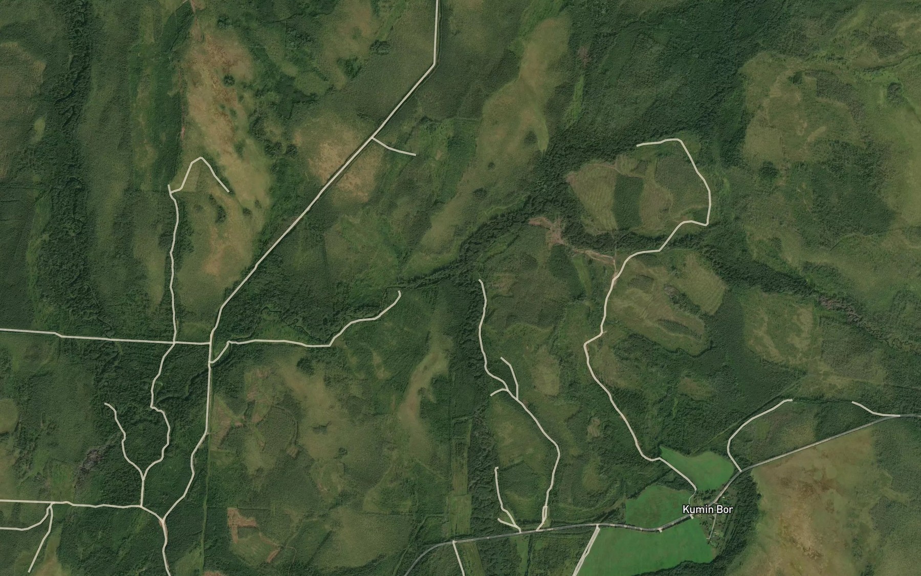 Satellite map of the Kholmacha