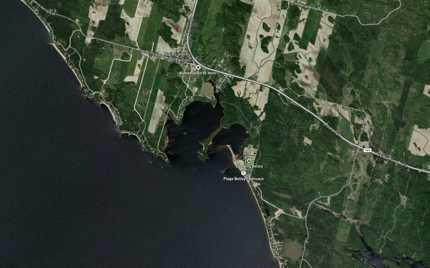Satellite map of the Baie de la Pipe