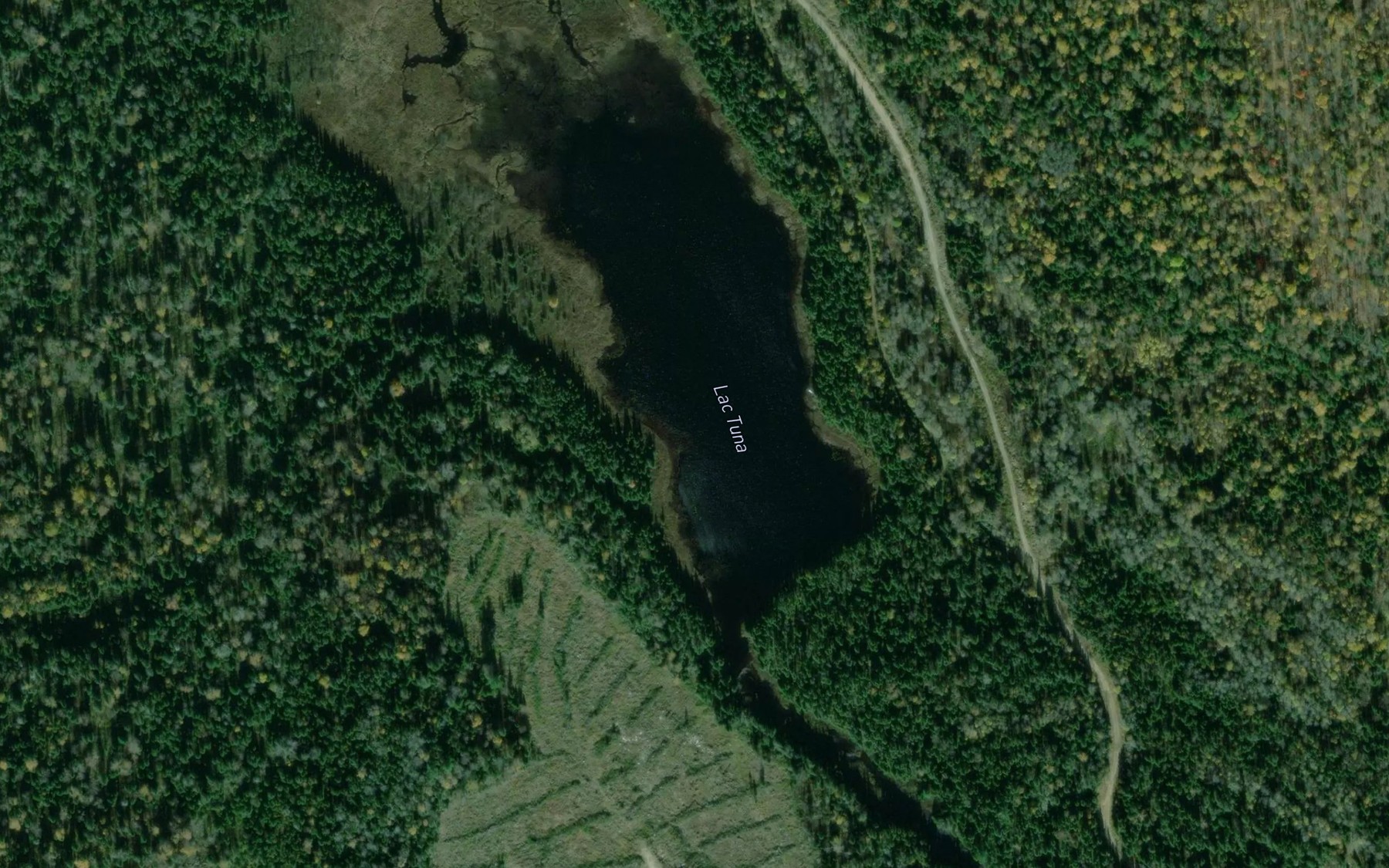 Satellite map of the Lac Tuna