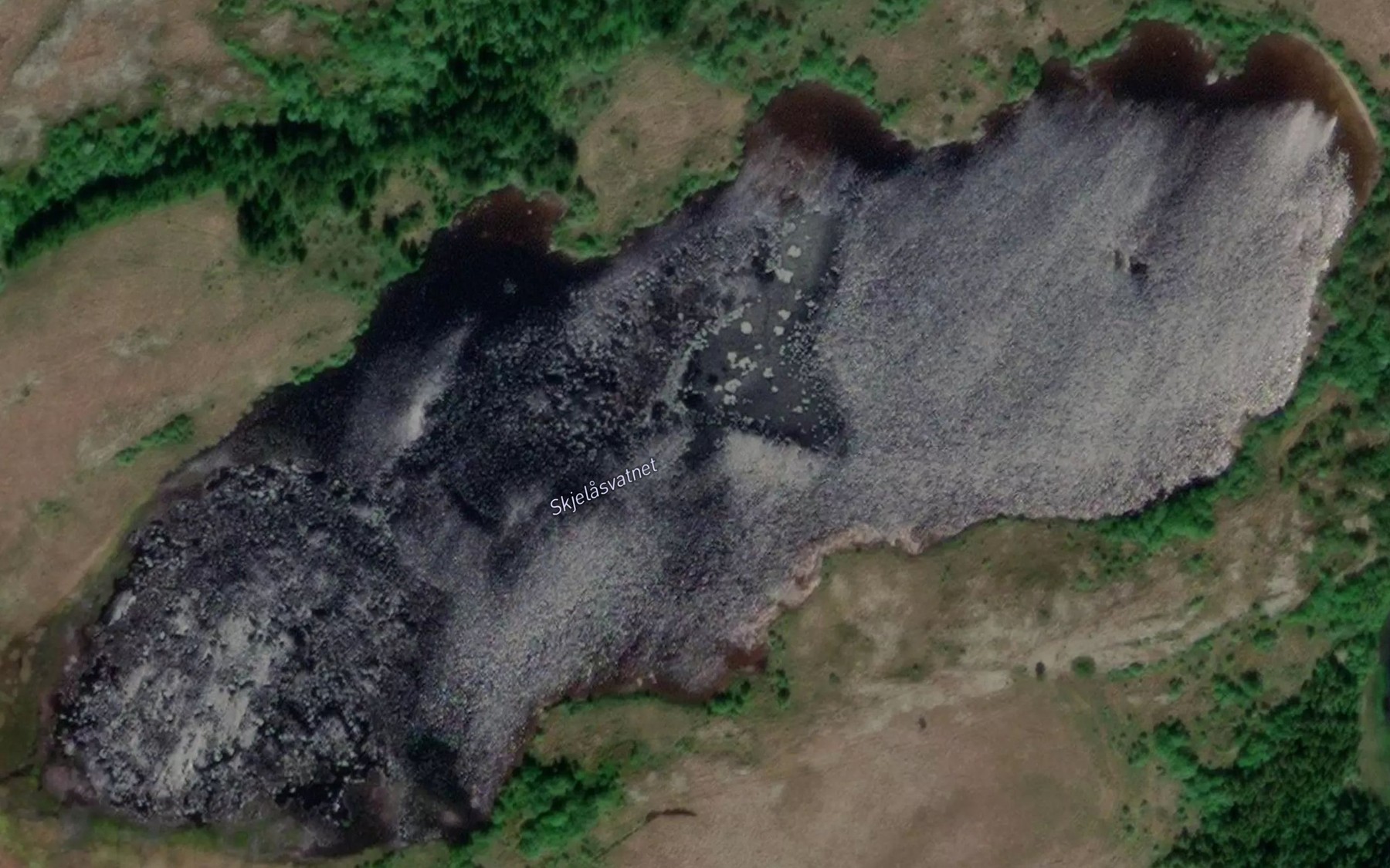 Satellite map of the Skjelasvatnet