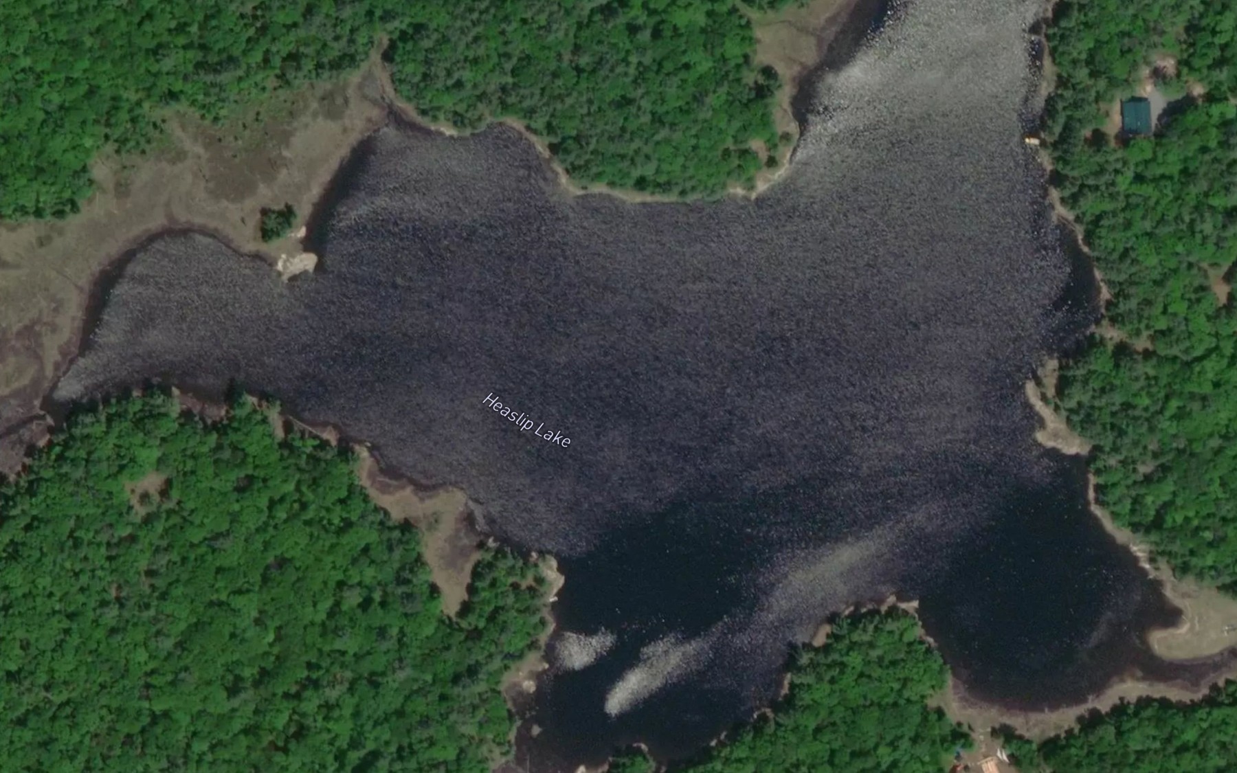 Satellite map of the Heaslip Lake