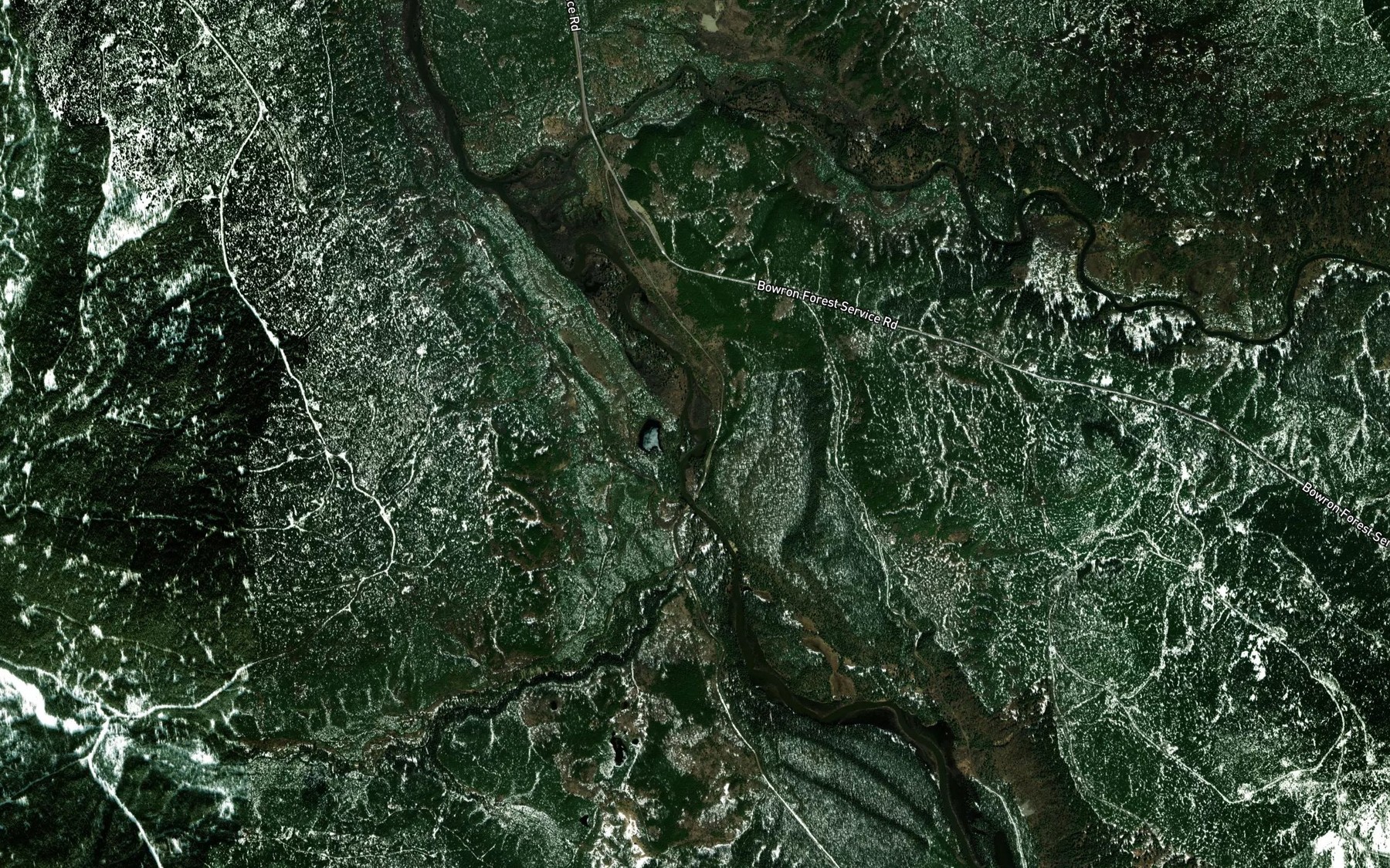 Satellite map of the Eighteen Mile Creek