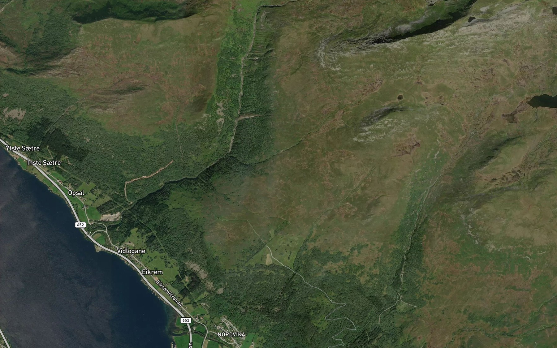 Satellite map of the Heimste tverrelva
