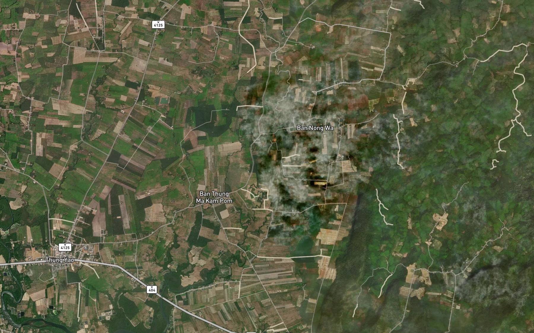 Satellite map of the Khlong Si Khing
