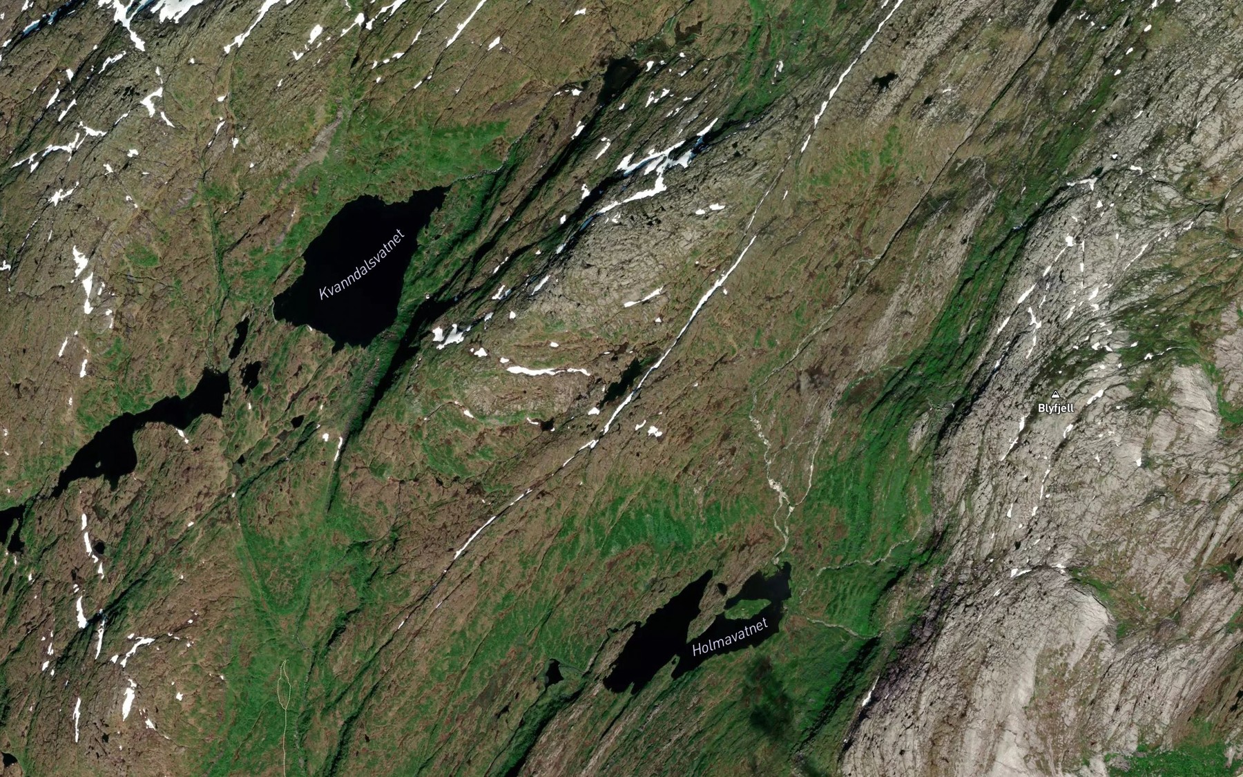 Satellite map of the Urdedalstjorni