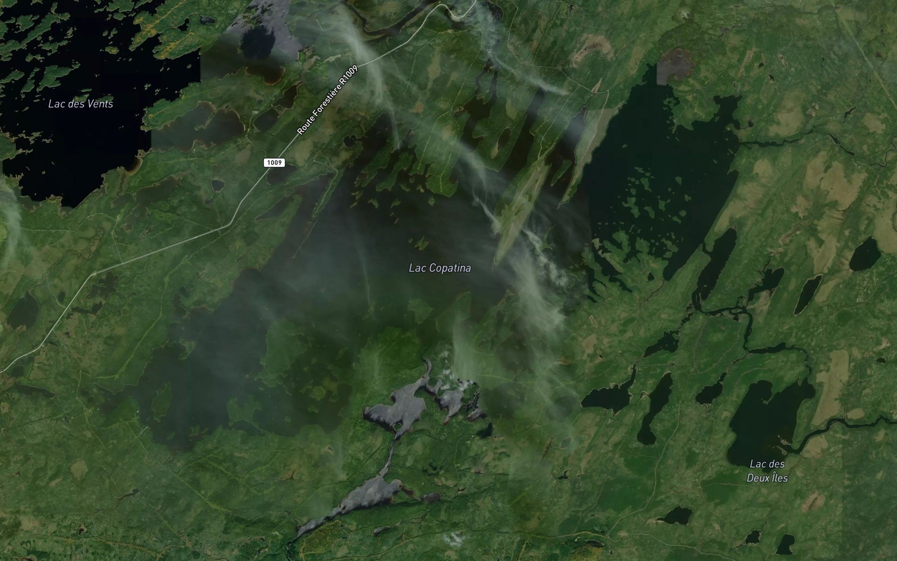 Satellite map of the Lac Caopatina