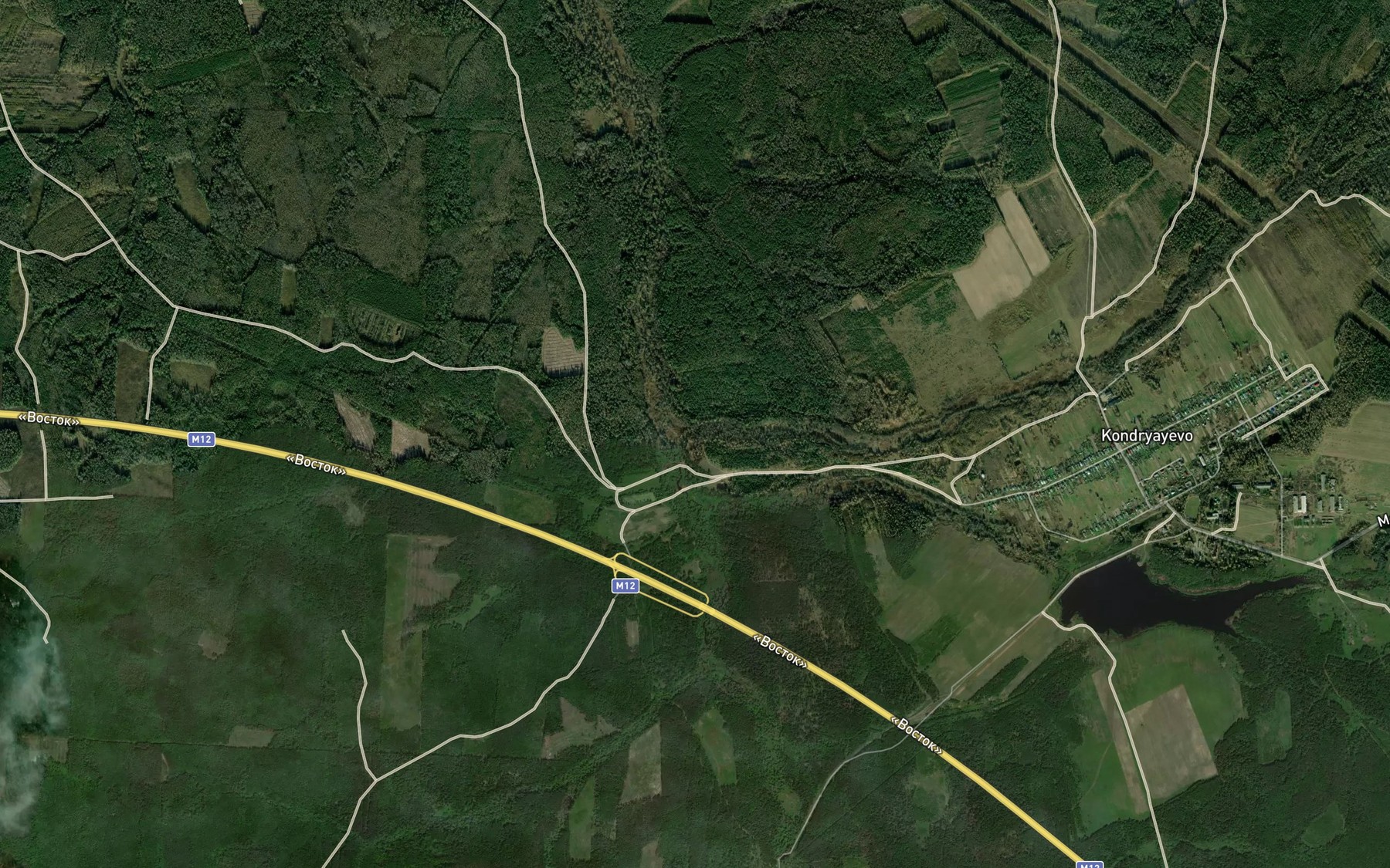 Satellite map of the Yumkino