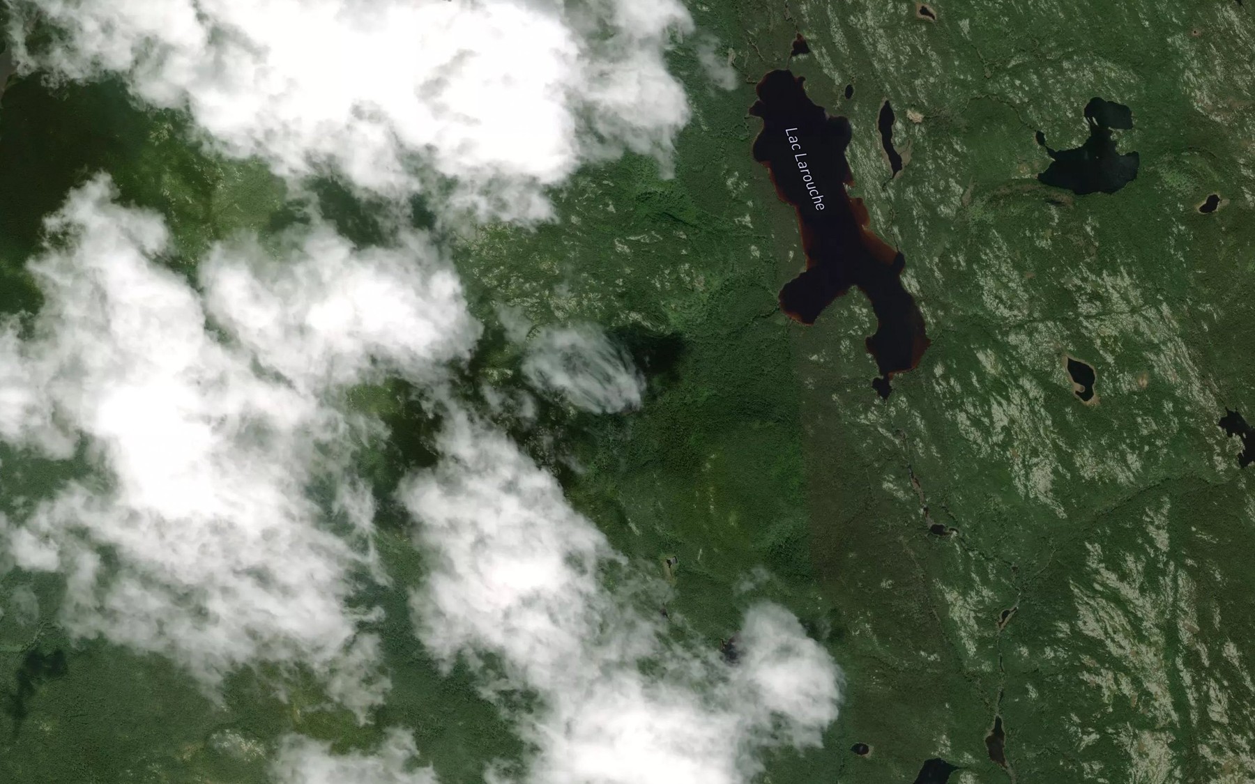 Satellite map of the Lac Fournerie