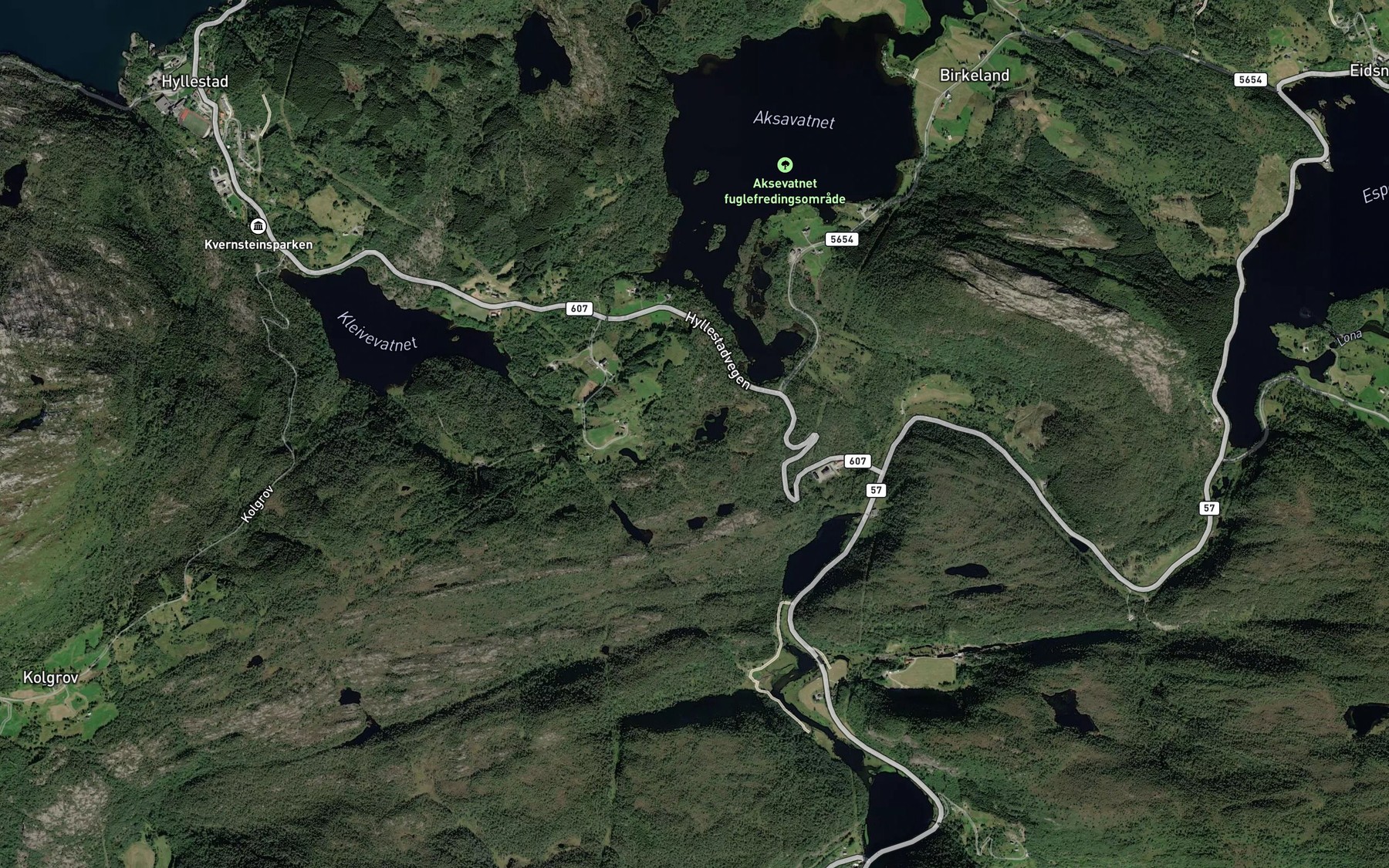 Satellite map of the Diketjorna