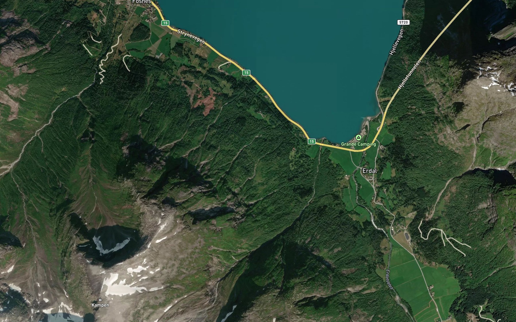 Satellite map of the Kupegrova