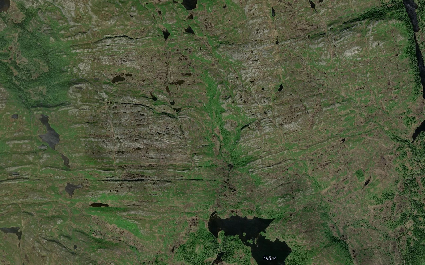 Satellite map of the Skanbekken
