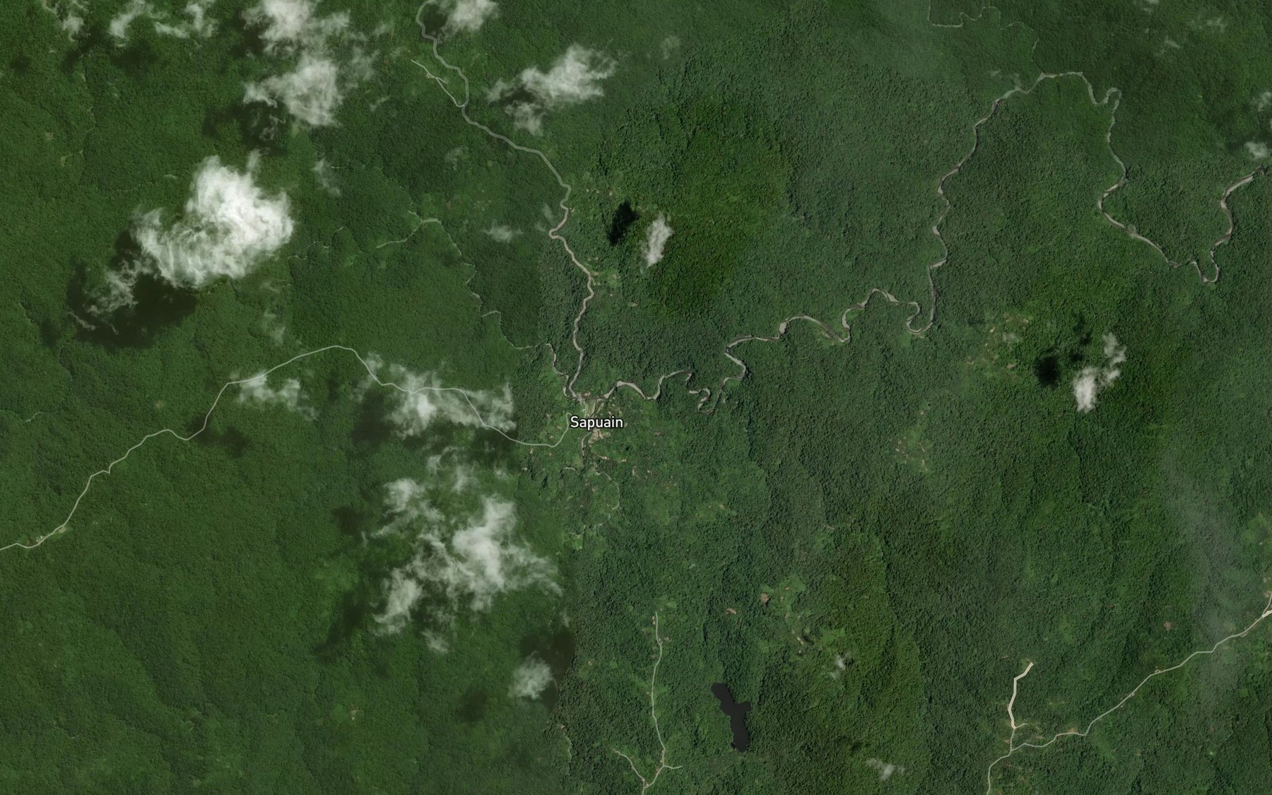 Satellite map of the Wogem Creek