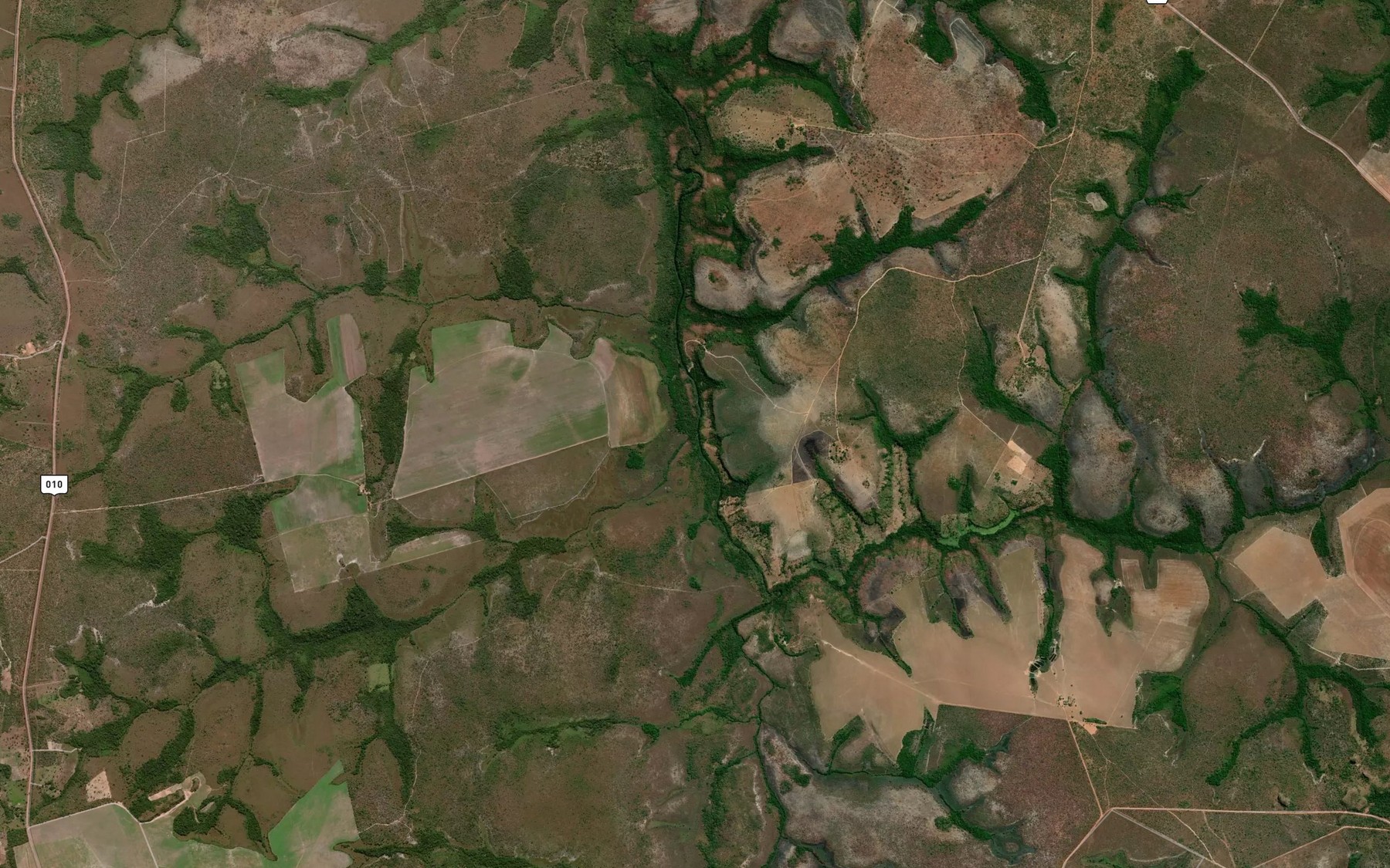 Satellite map of the Corrego Pedra Pintada