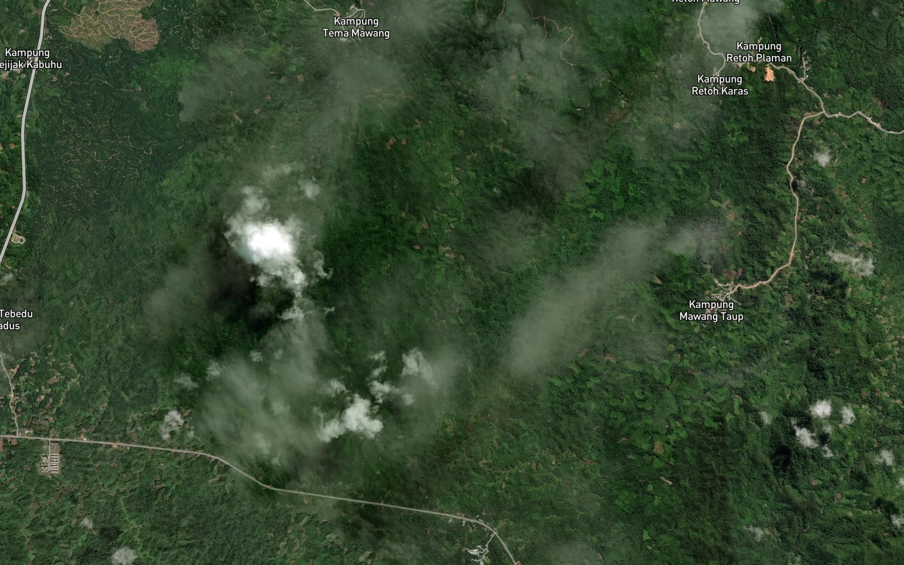 Satellite map of the Sungai Sebetuk