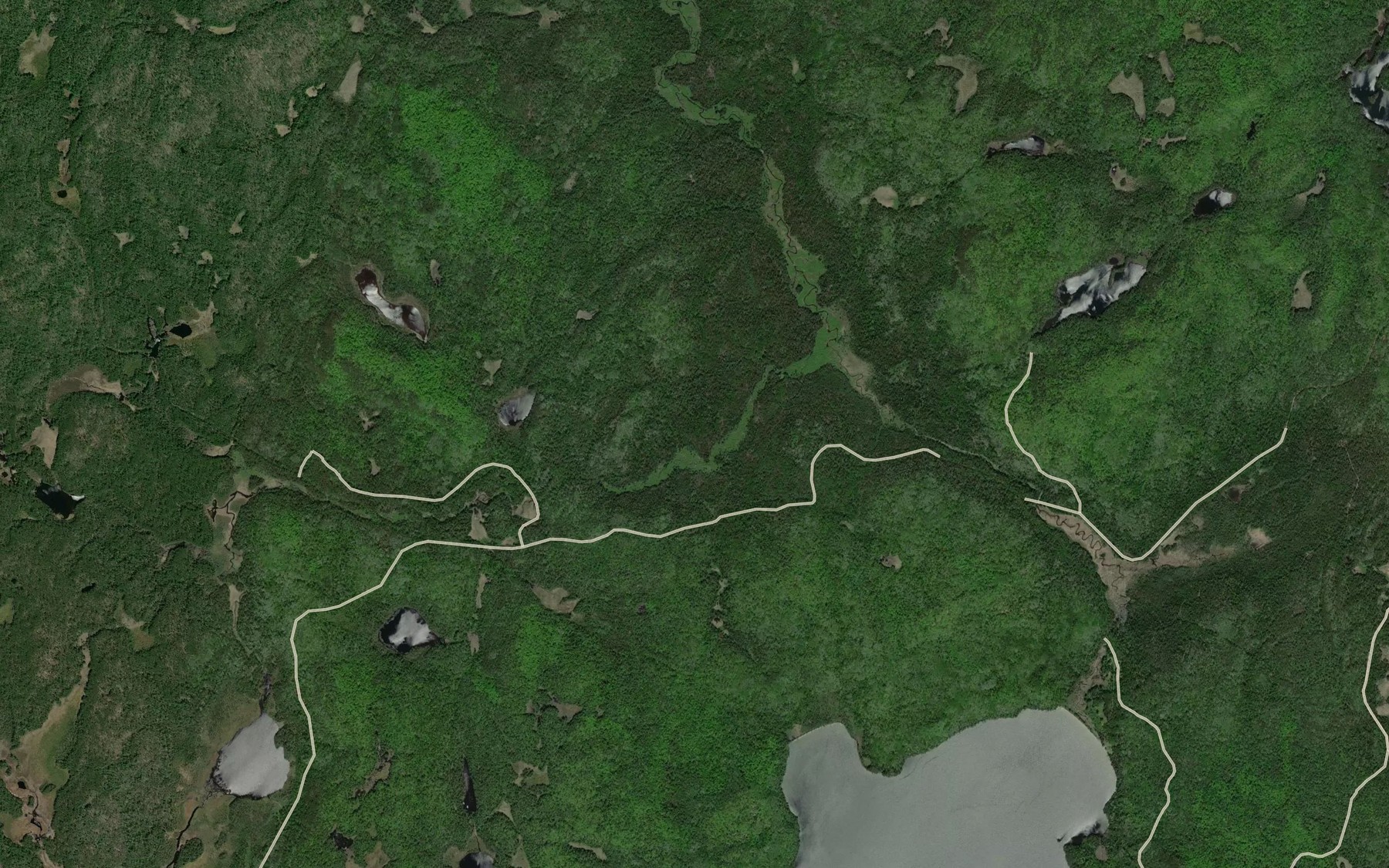 Satellite map of the McNorton Creek