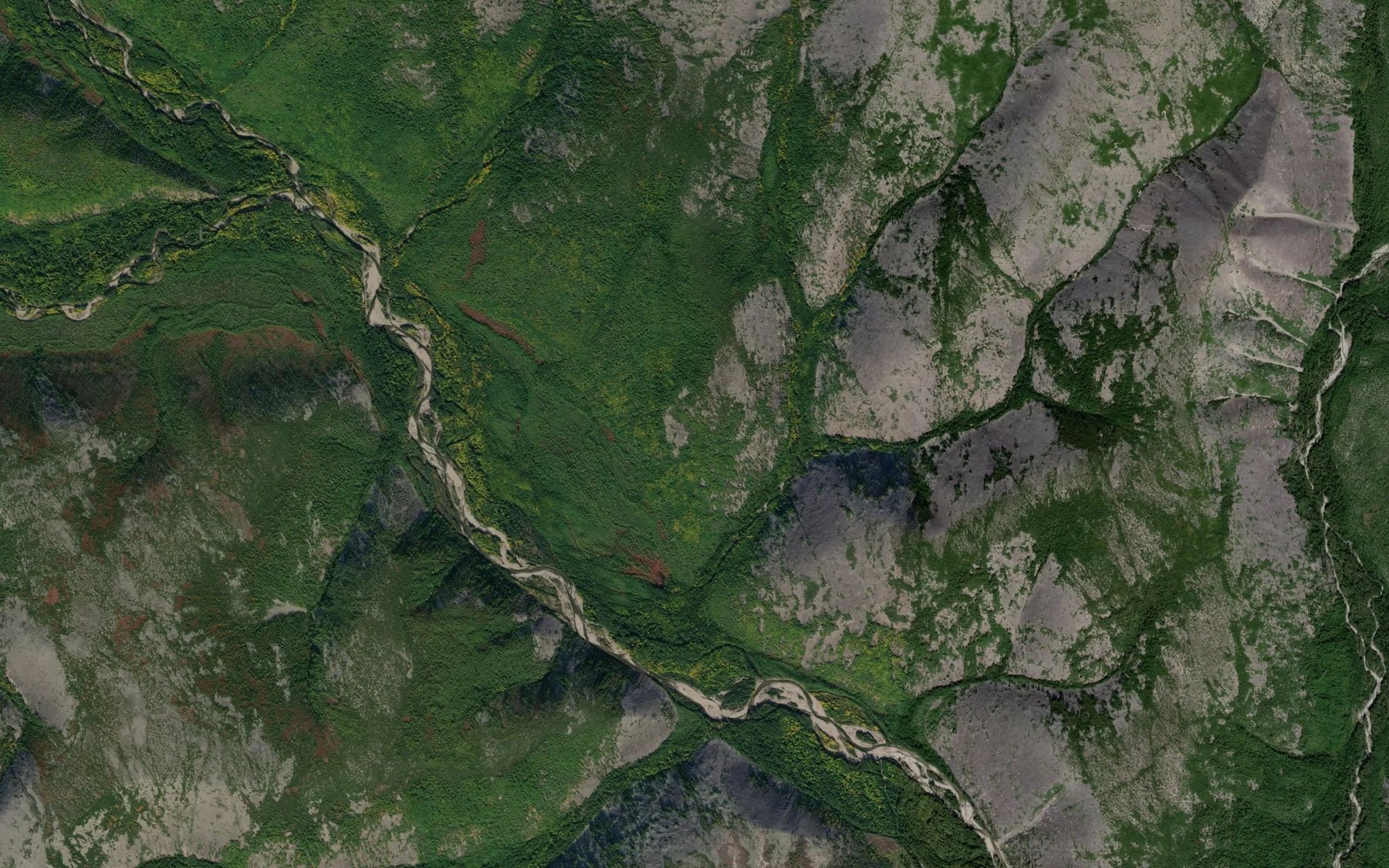 Satellite map of the Nalui