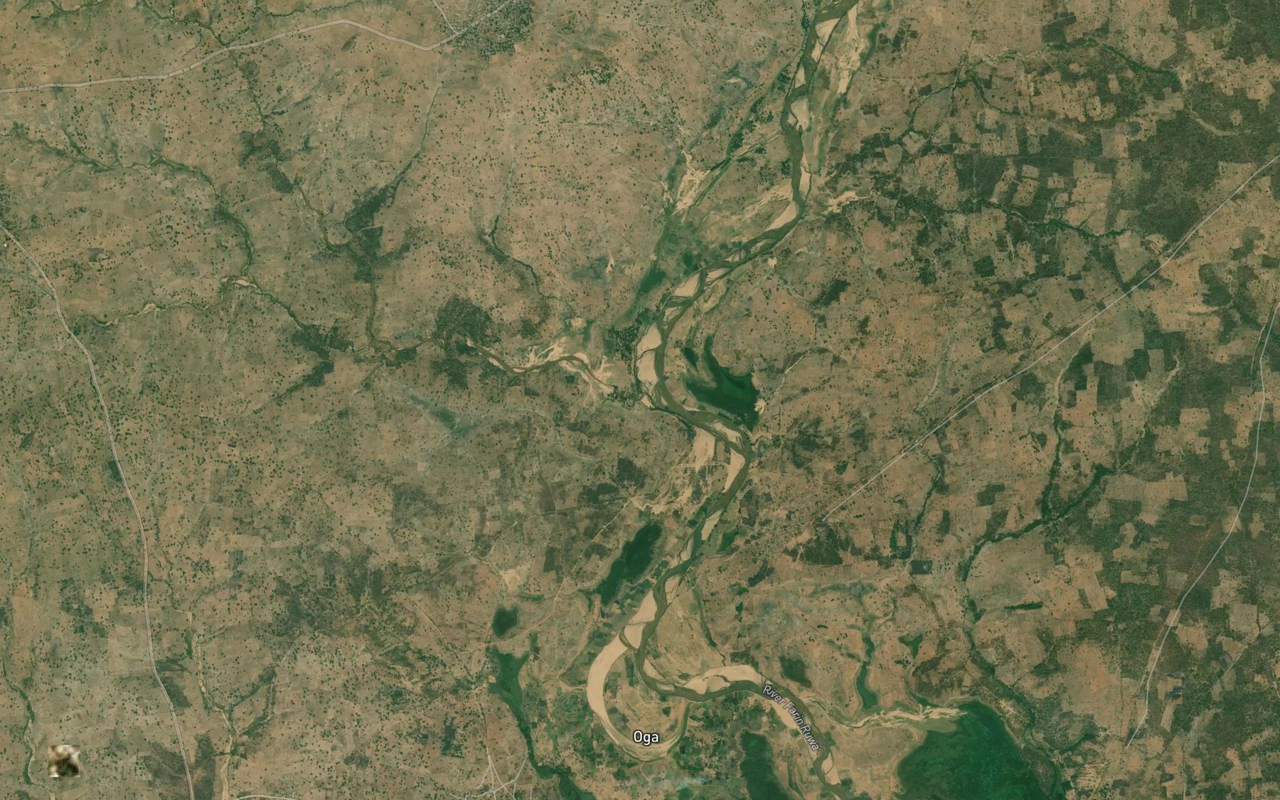 Satellite map of the RiverFadama