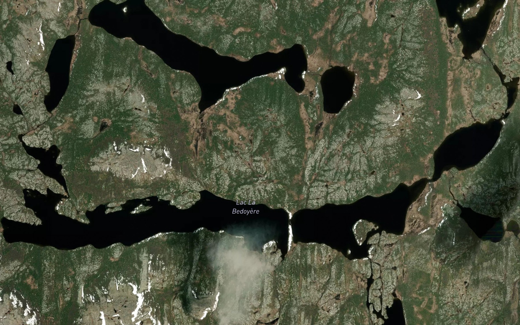 Satellite map of the Lac La Bedoyere