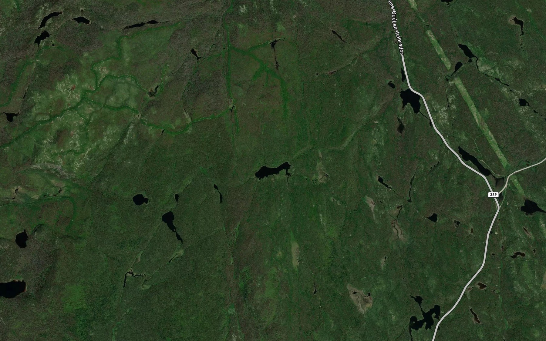 Satellite map of the Lac Savard