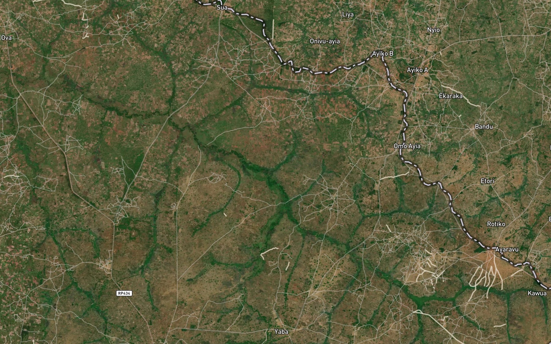 Satellite map of the Ora-igu
