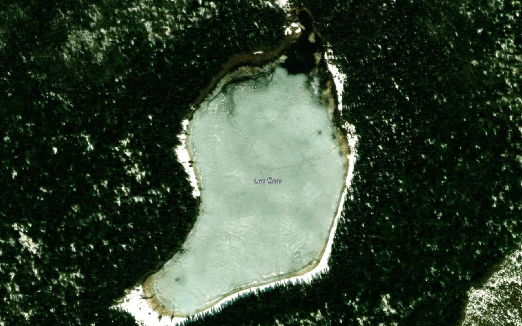 Satellite map of the Lac Esse