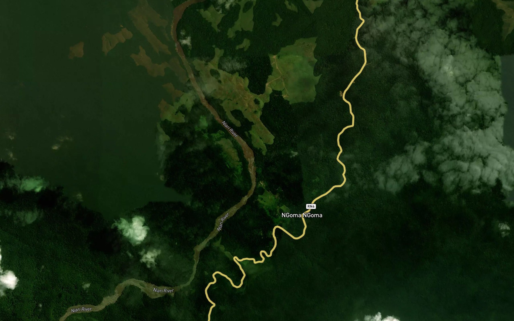 Satellite map of the Ngoma
