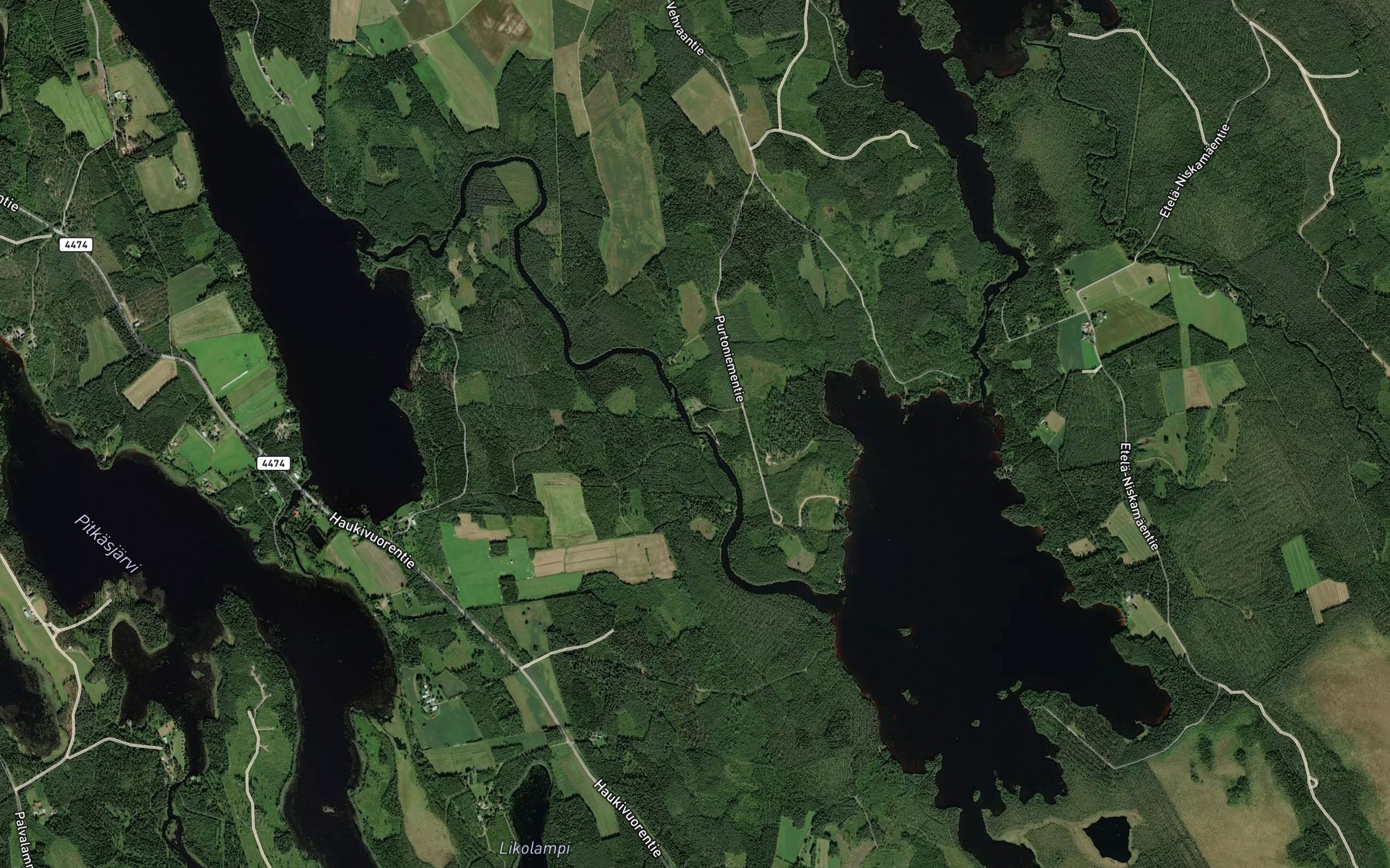 Satellite map of the Vuonteensahi