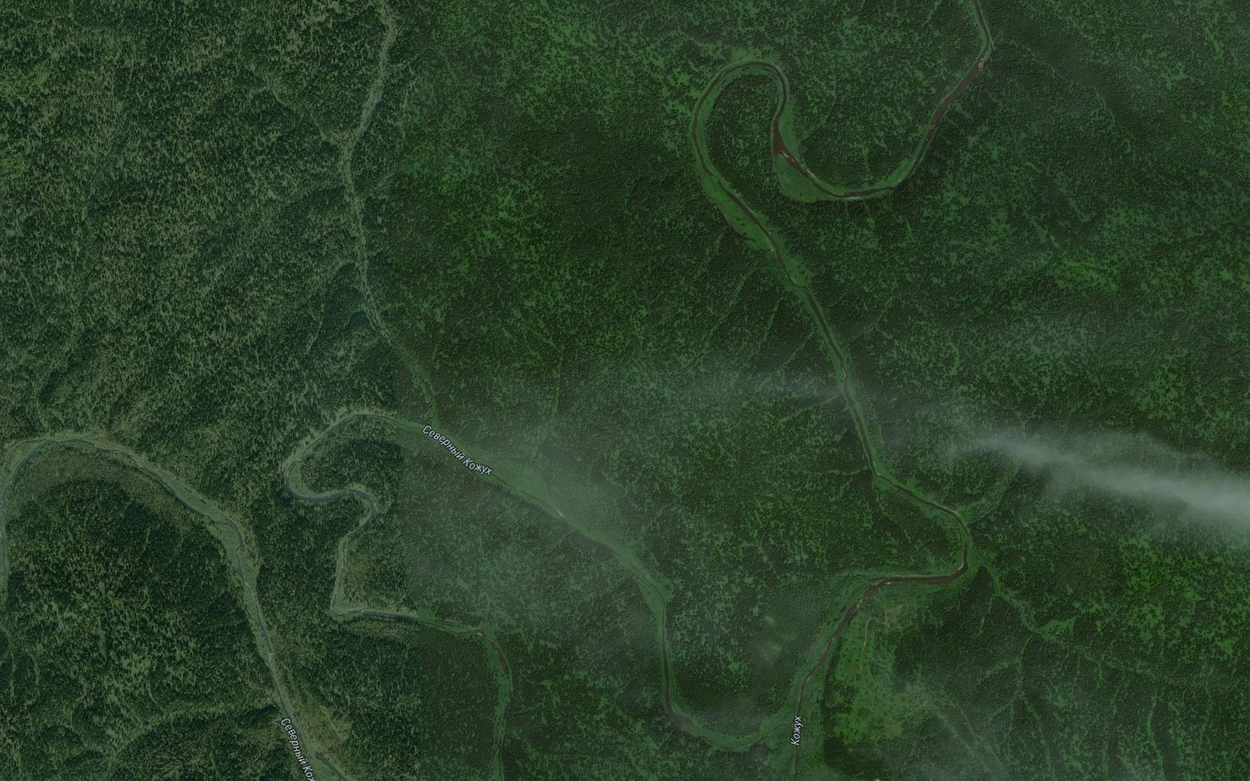 Satellite map of the Severnyy Kozhukh